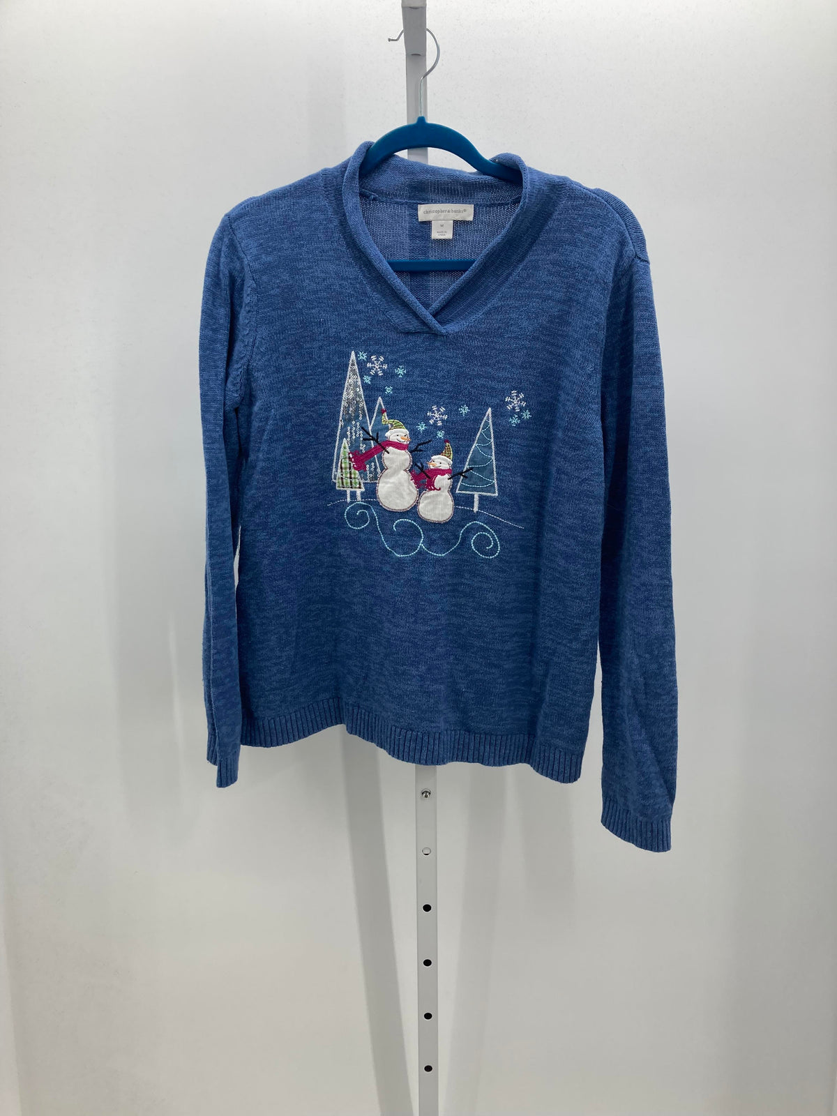 LONG SLV SWEATER SNOW MEN