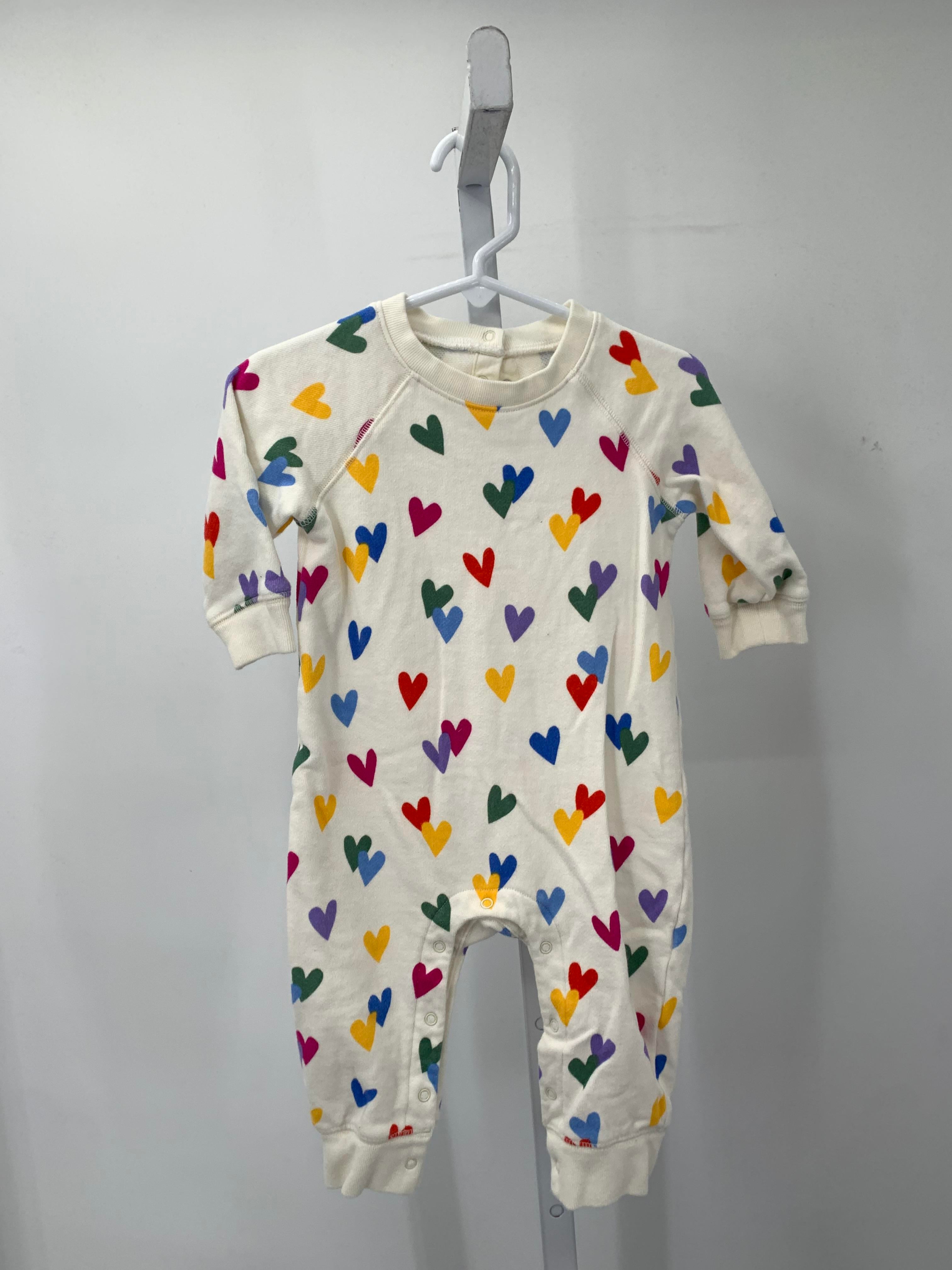 primary Size 6-12 mon Girls Long Slv. Romper