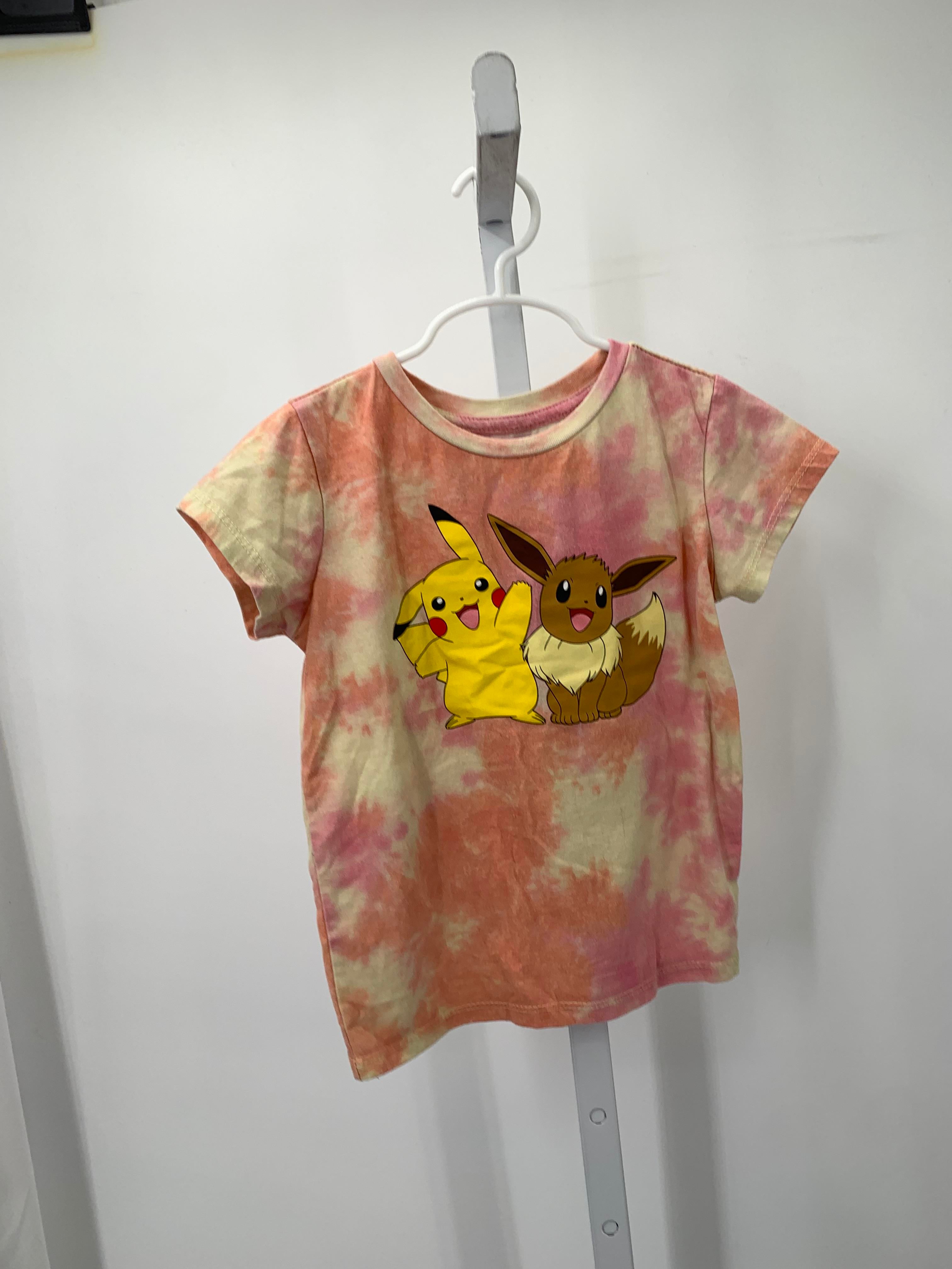 Pokemon Size 4-5 Girls Short Sleeve Shirt
