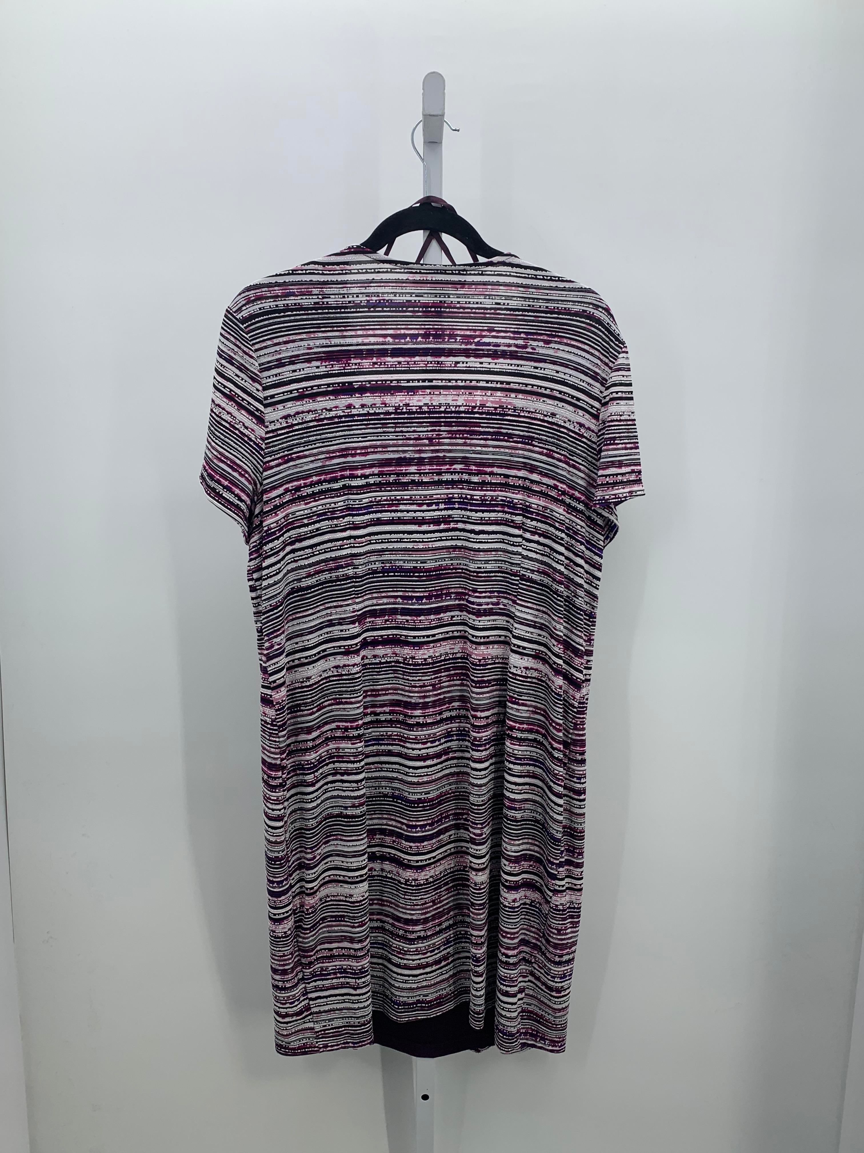 Perception Size Extra Large Misses Short Sleeve Dress