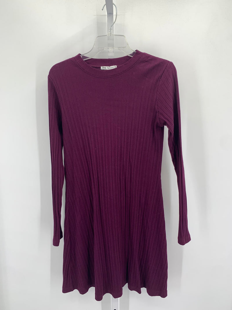 Zara Size Large Misses Long Sleeve Dress