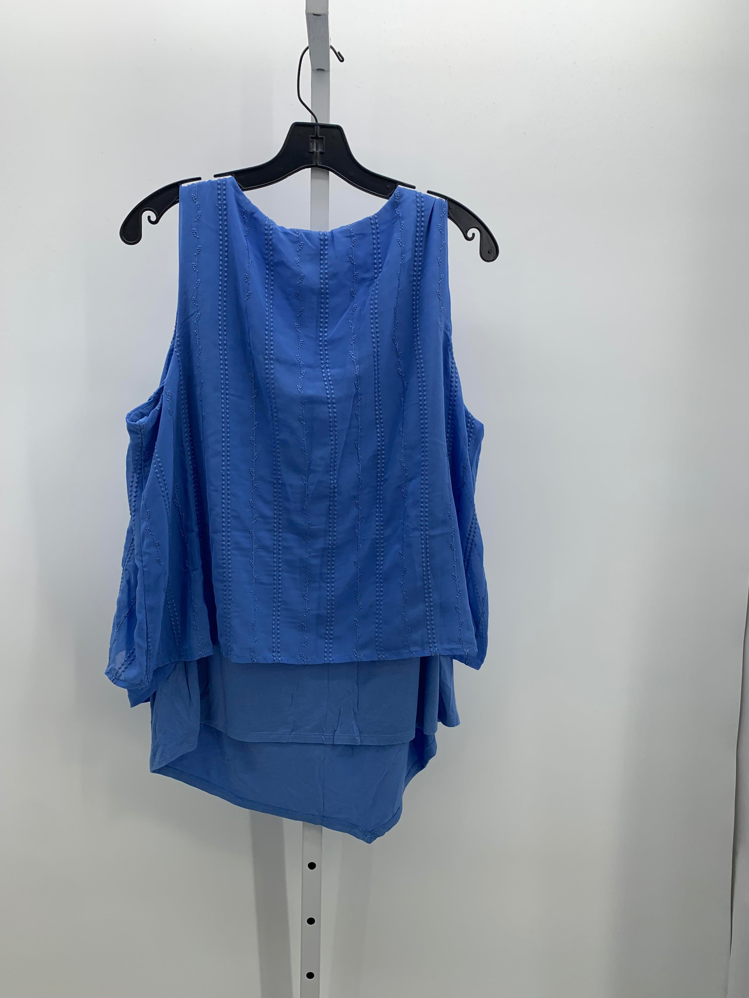 Ab Studio Size Extra Large Misses Sleeveless Shirt
