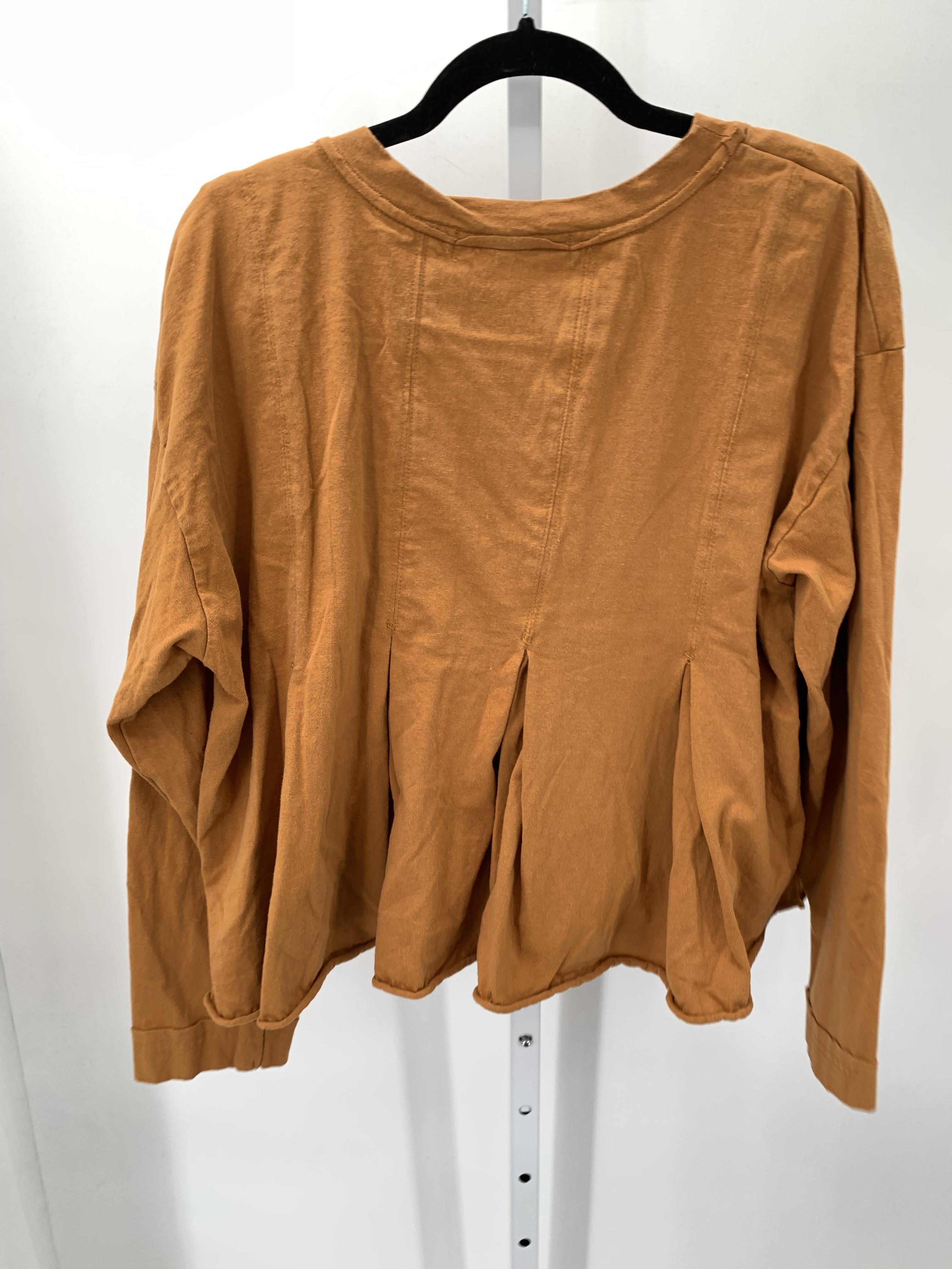 Free People Size Medium Misses Long Sleeve Shirt