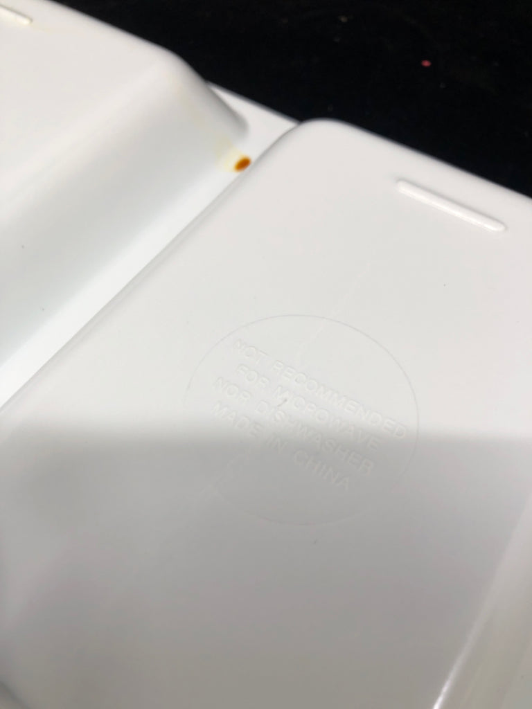 PINK & BLUE FLORAL 3 DISH SERVING PLATTER.