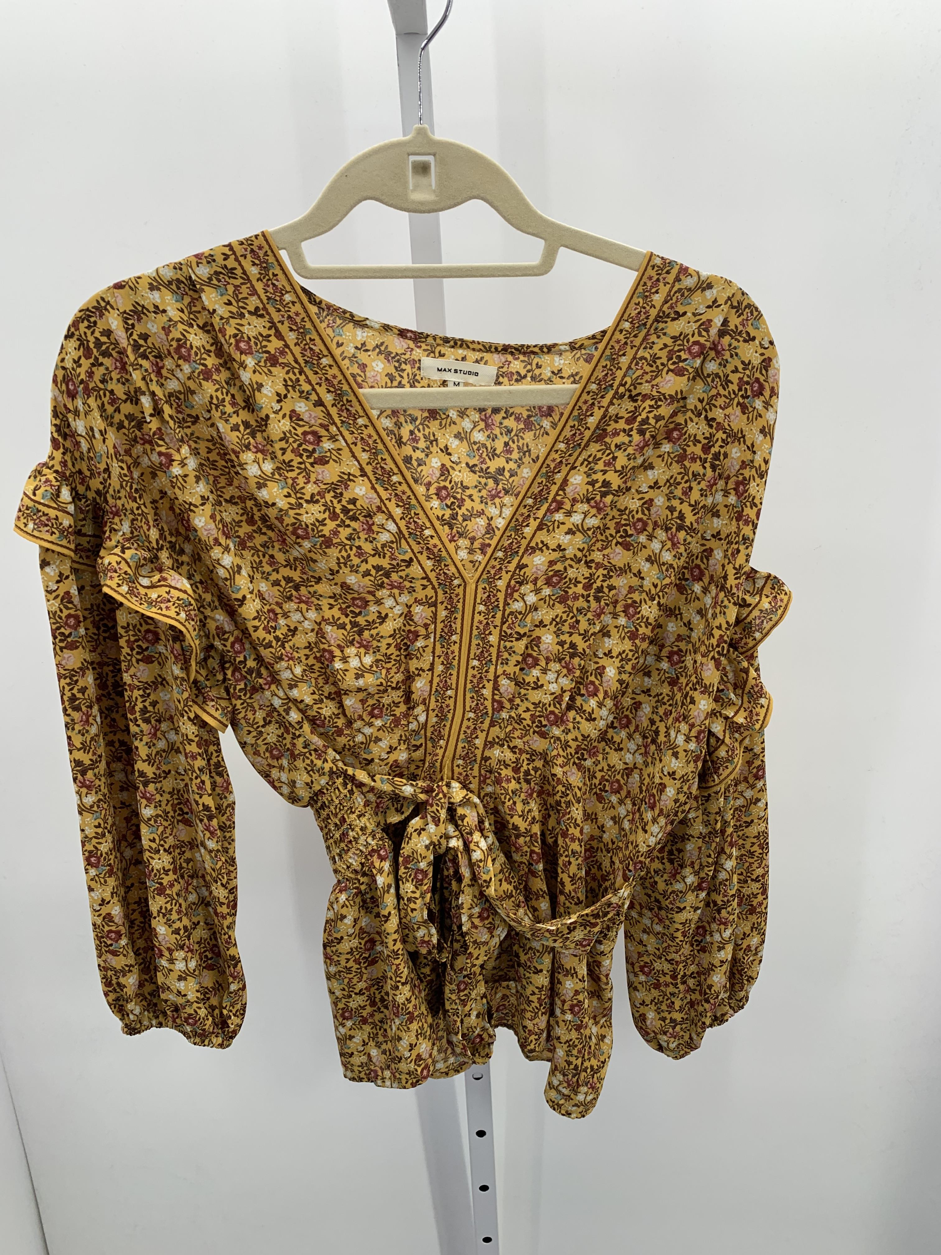 Max Studio Size Medium Misses Long Sleeve Shirt