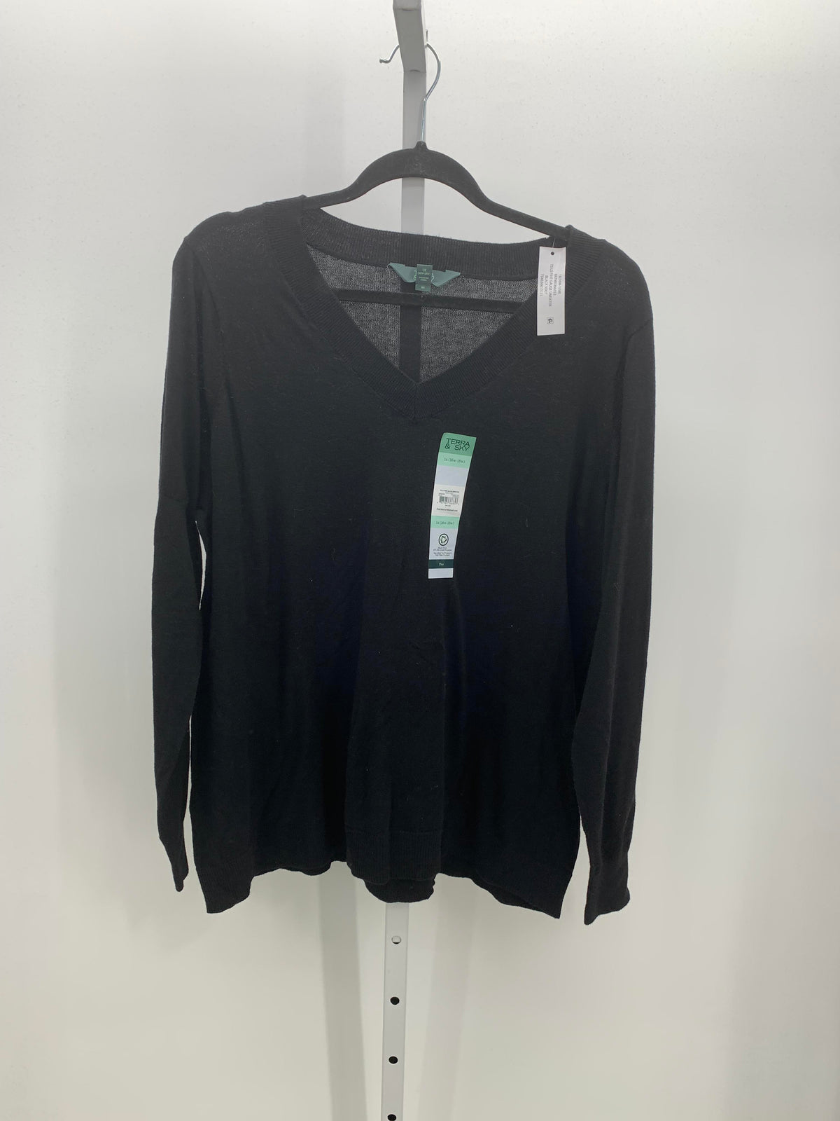 Terra & Sky Size 1X Womens Long Slv Sweater