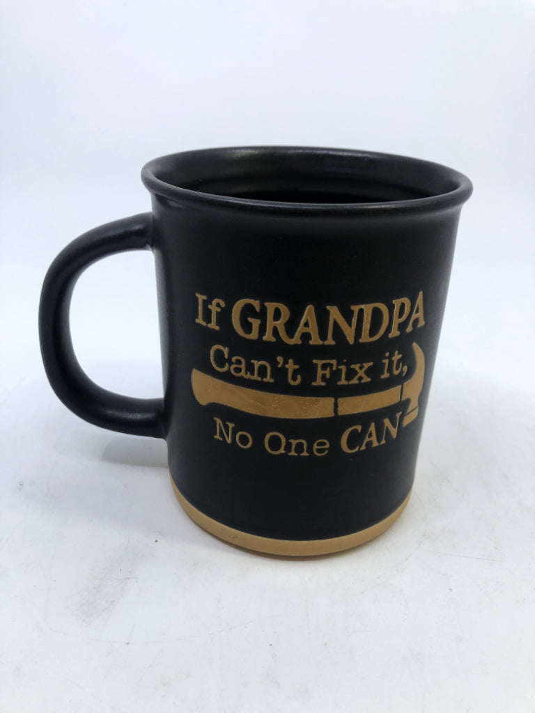 BLACK GRANDPA MUG.