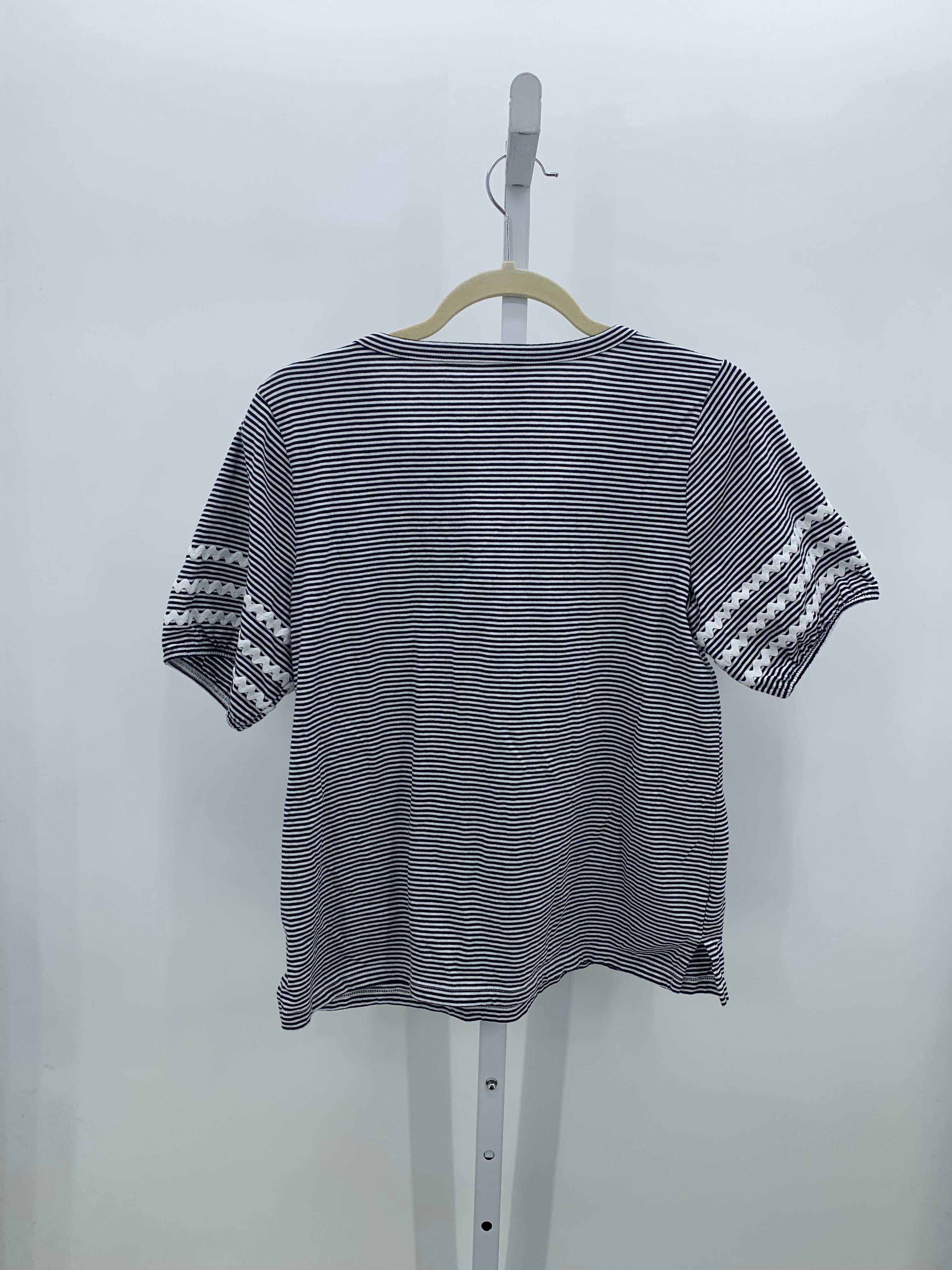 Talbots Size Medium Petite Petite Short Sleeve Shirt