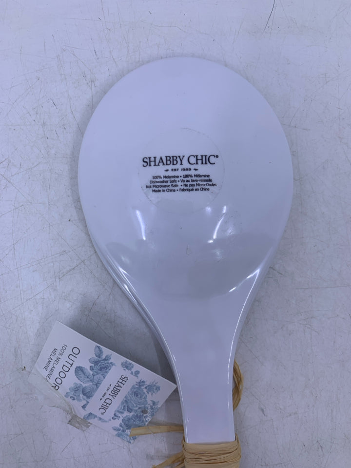 NEW BEES/HONEY COMB MELAMINE SALAD FORK/SPOON SHABBY CHIC.