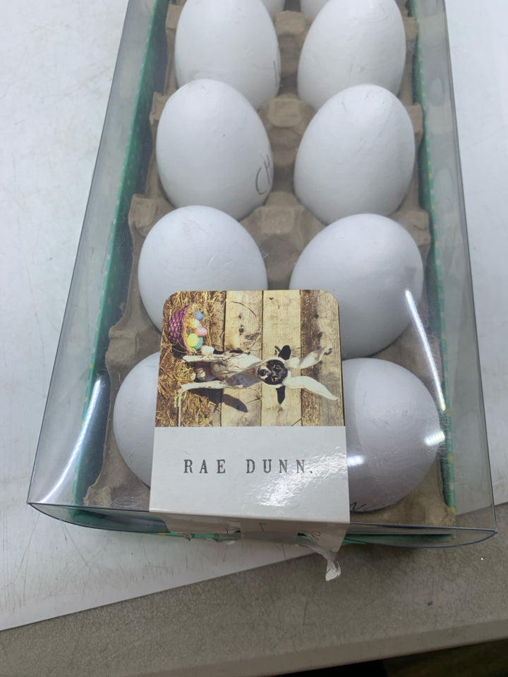 NIB 12 EASTER EGGS DECOR RAE DUNN.