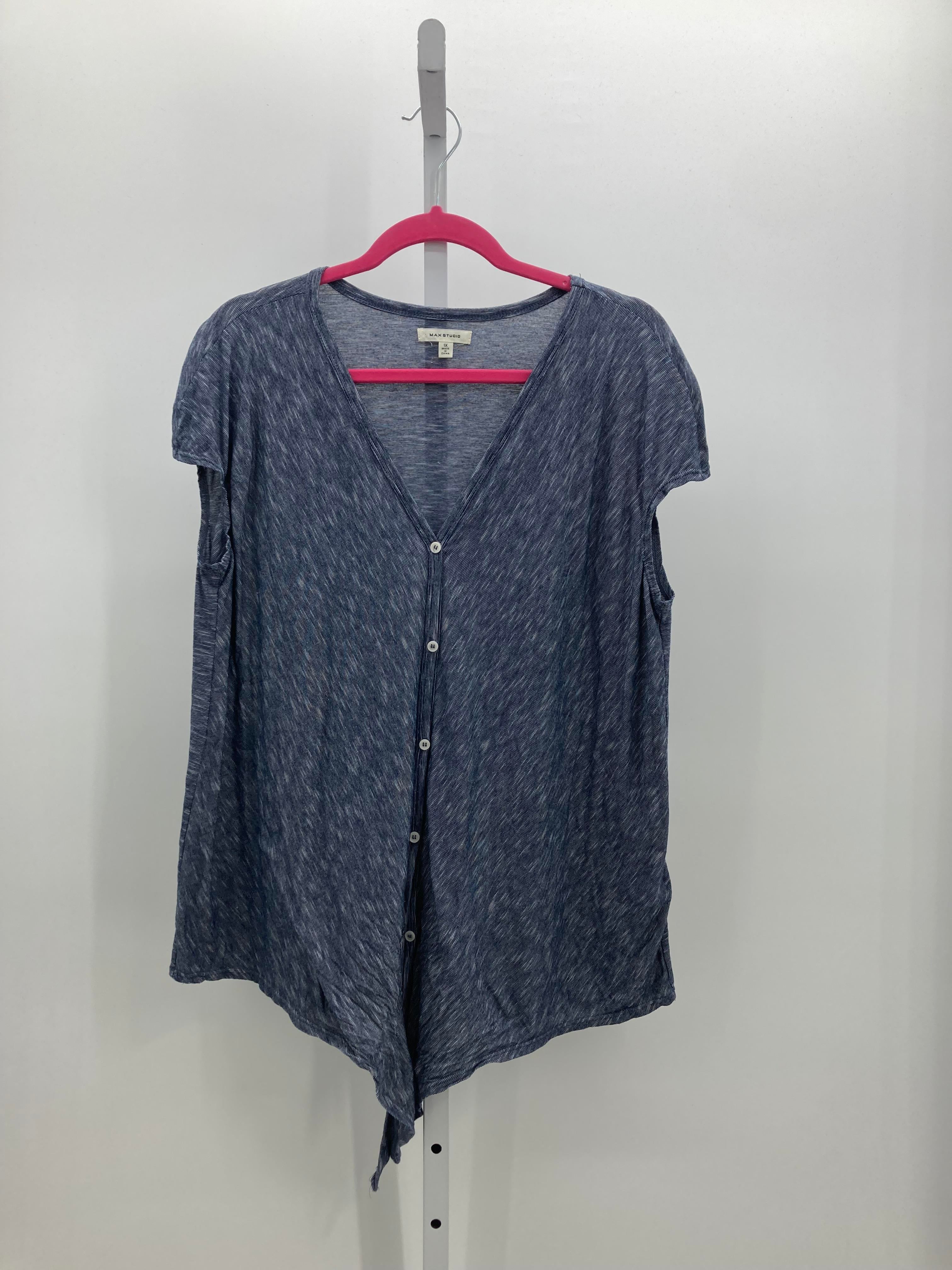 Max Studio Size 1X Womens Sleeveless Shirt
