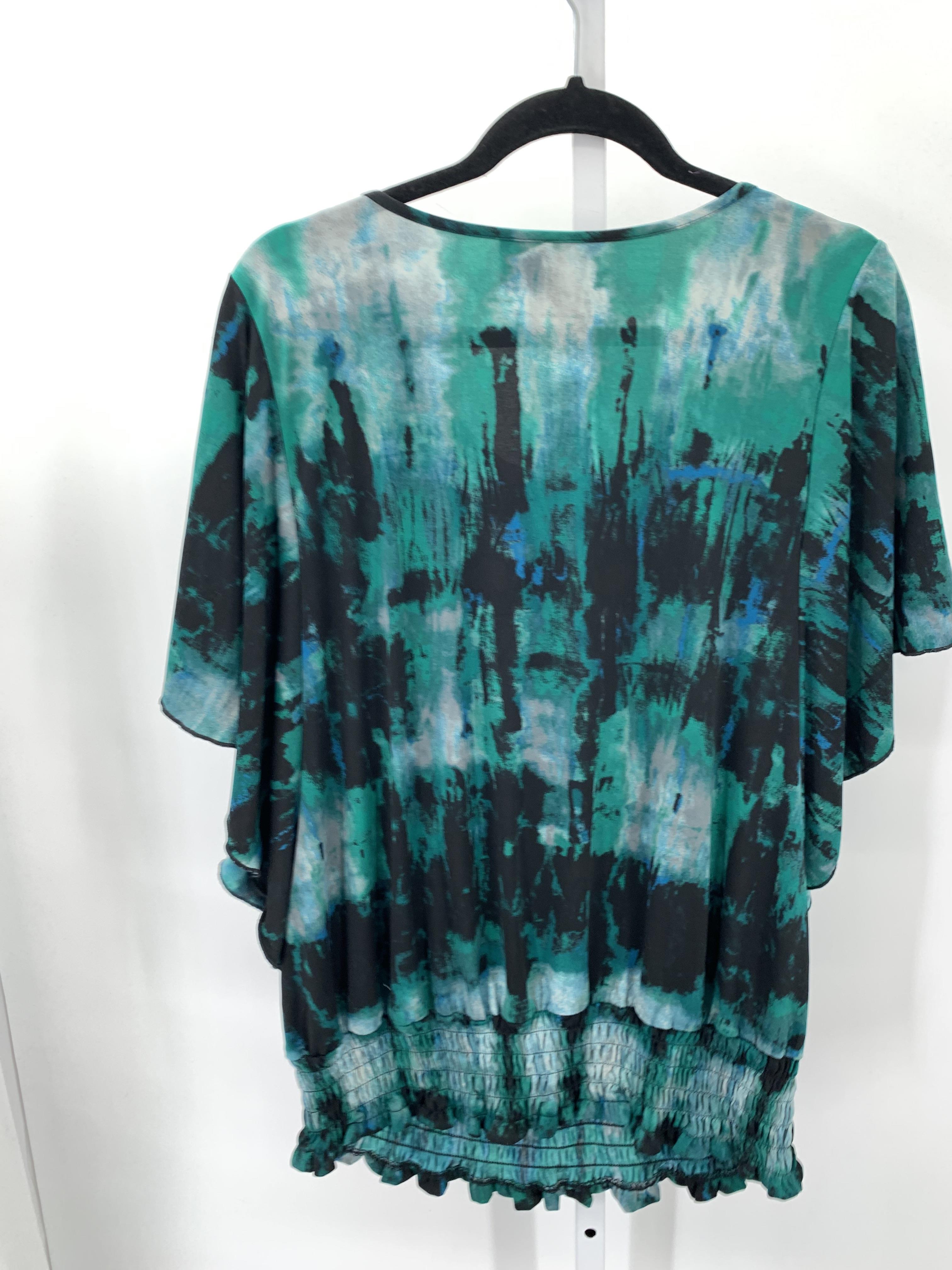 New Direction Size 1X Womens Short Sleeve Shirt