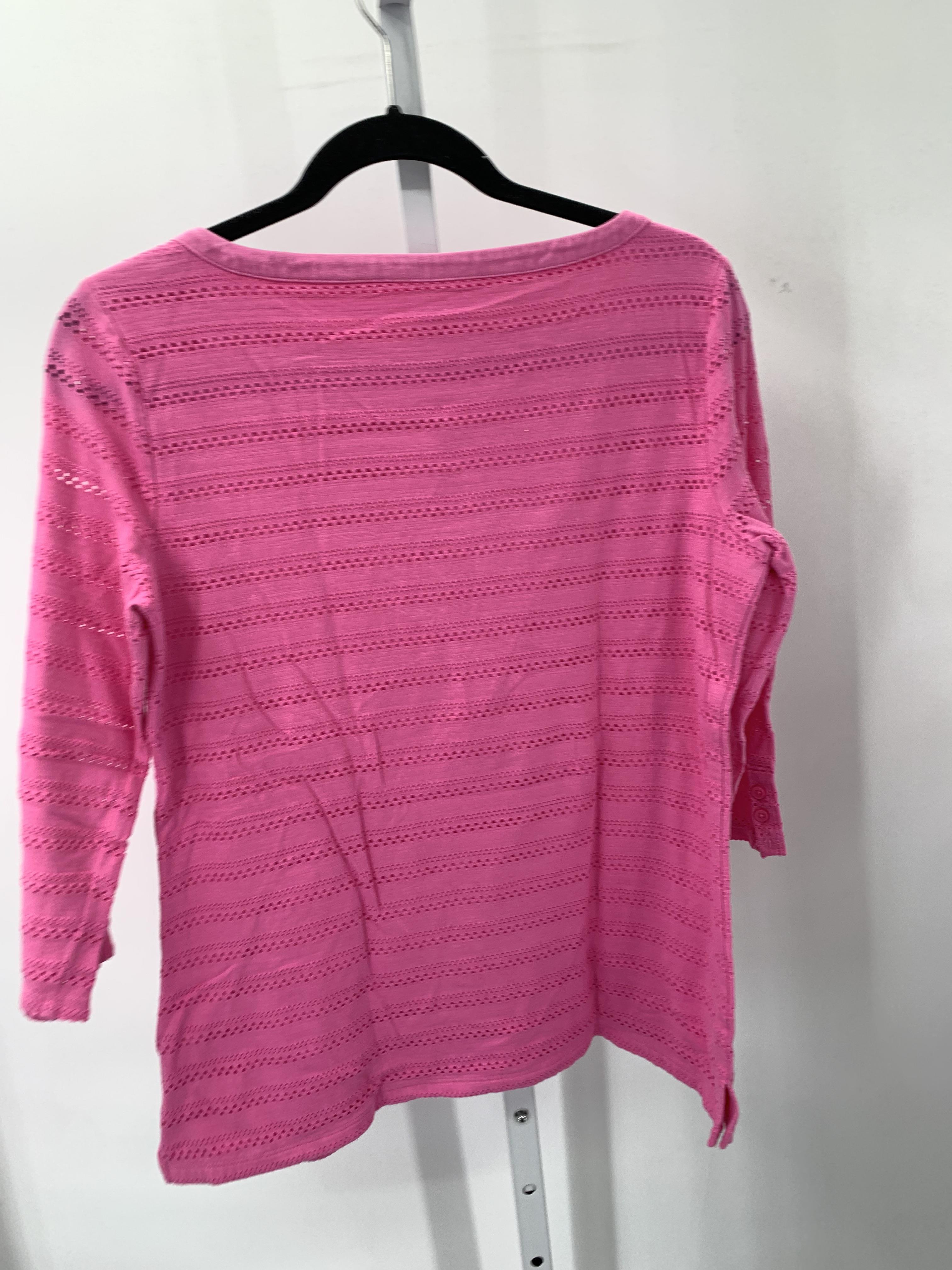 Talbots Size Medium Petite Petite 3/4 Sleeve Shirt