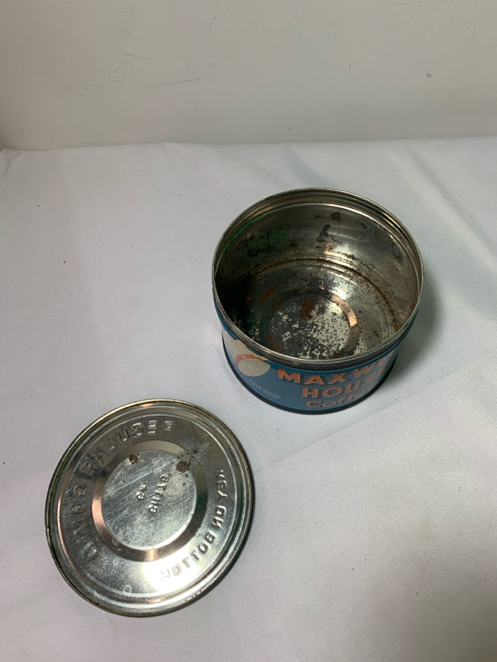 ROUND VTG MAXWELL HOUSE TIN.
