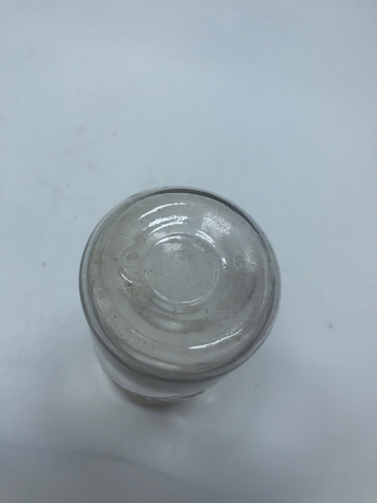 VTG MASS SEAL F D GLASS JAR.