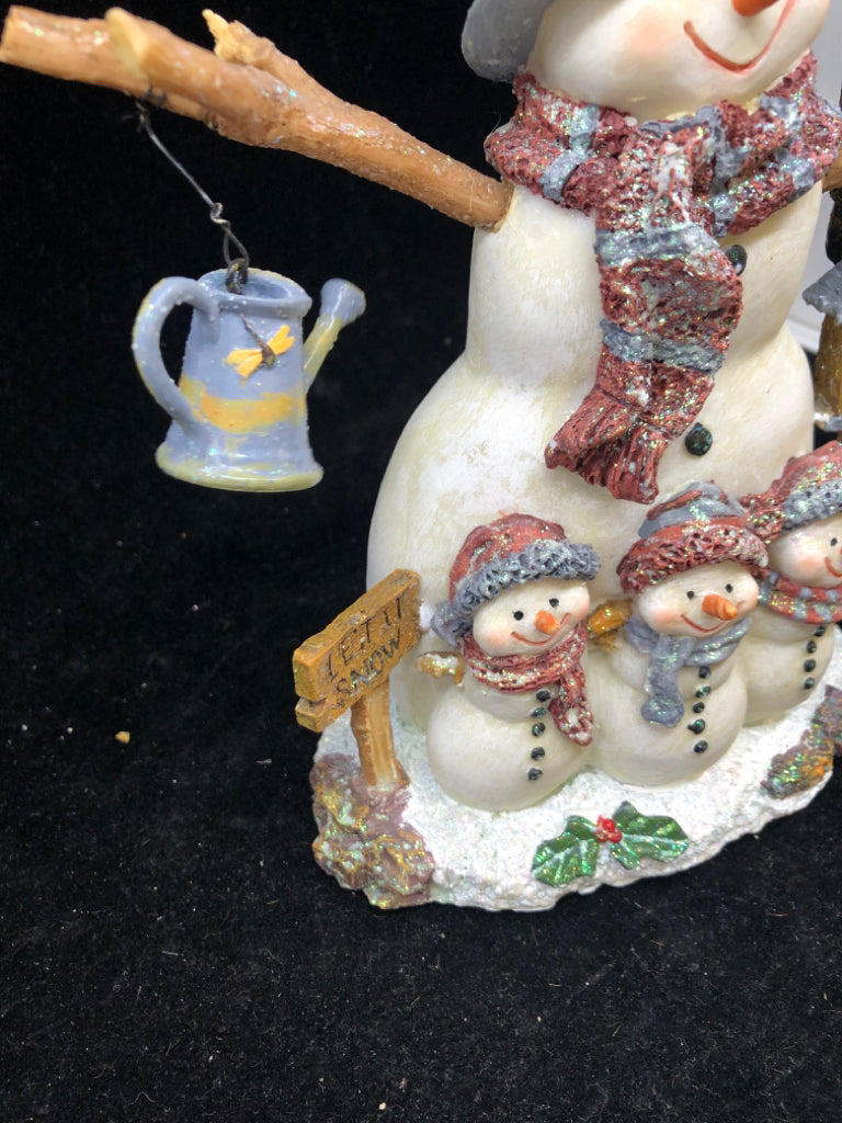 FROSTY FOLKS MUSICAL FIGURINE- SAN FRANCISCO MUSIC BOX.