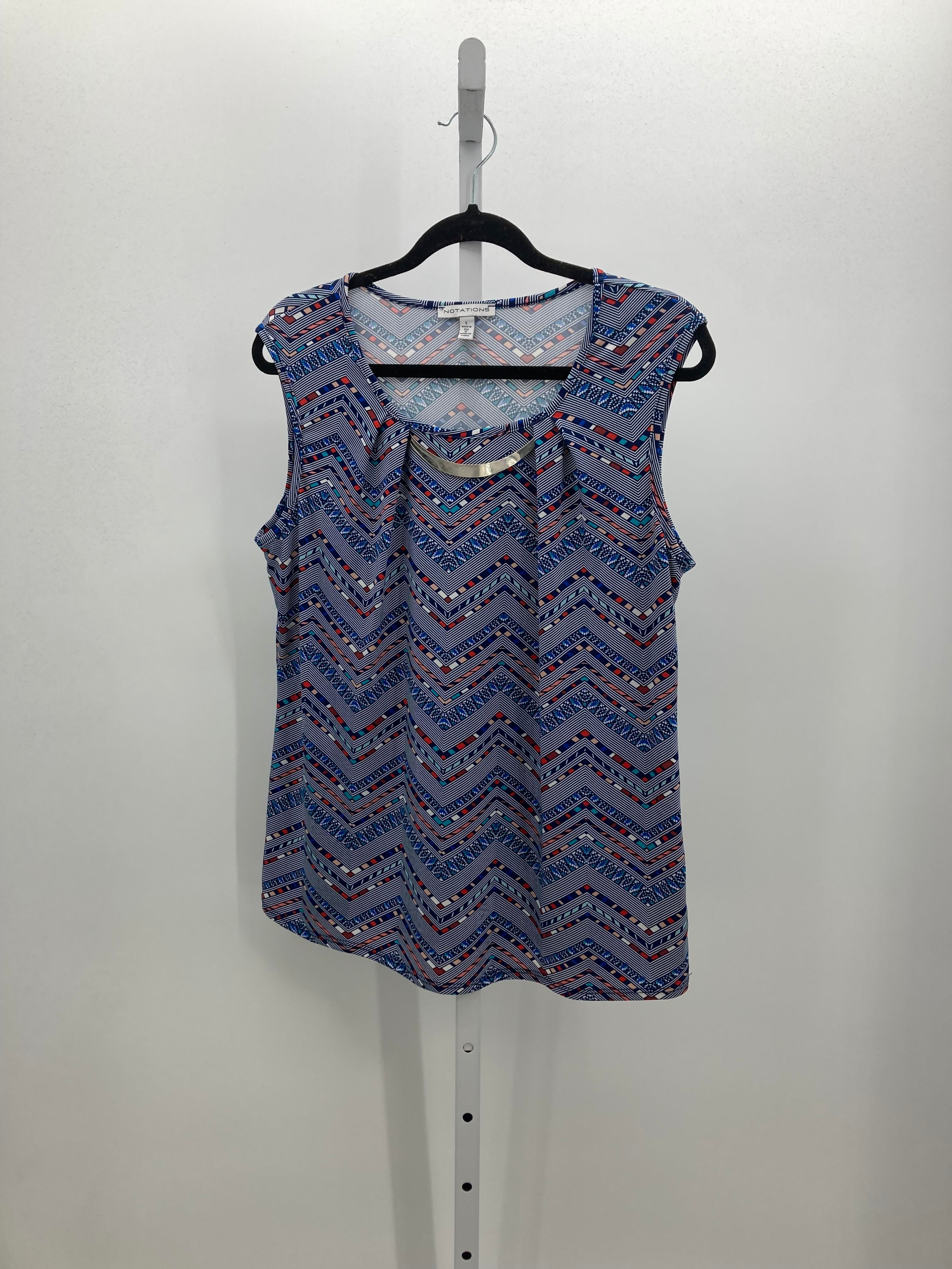 Notations Size Large Misses Sleeveless Shirt