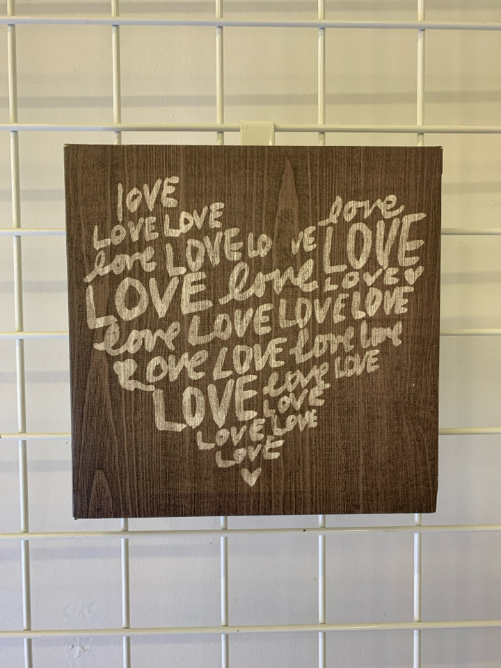 LOVE HEART WALL CANVAS.