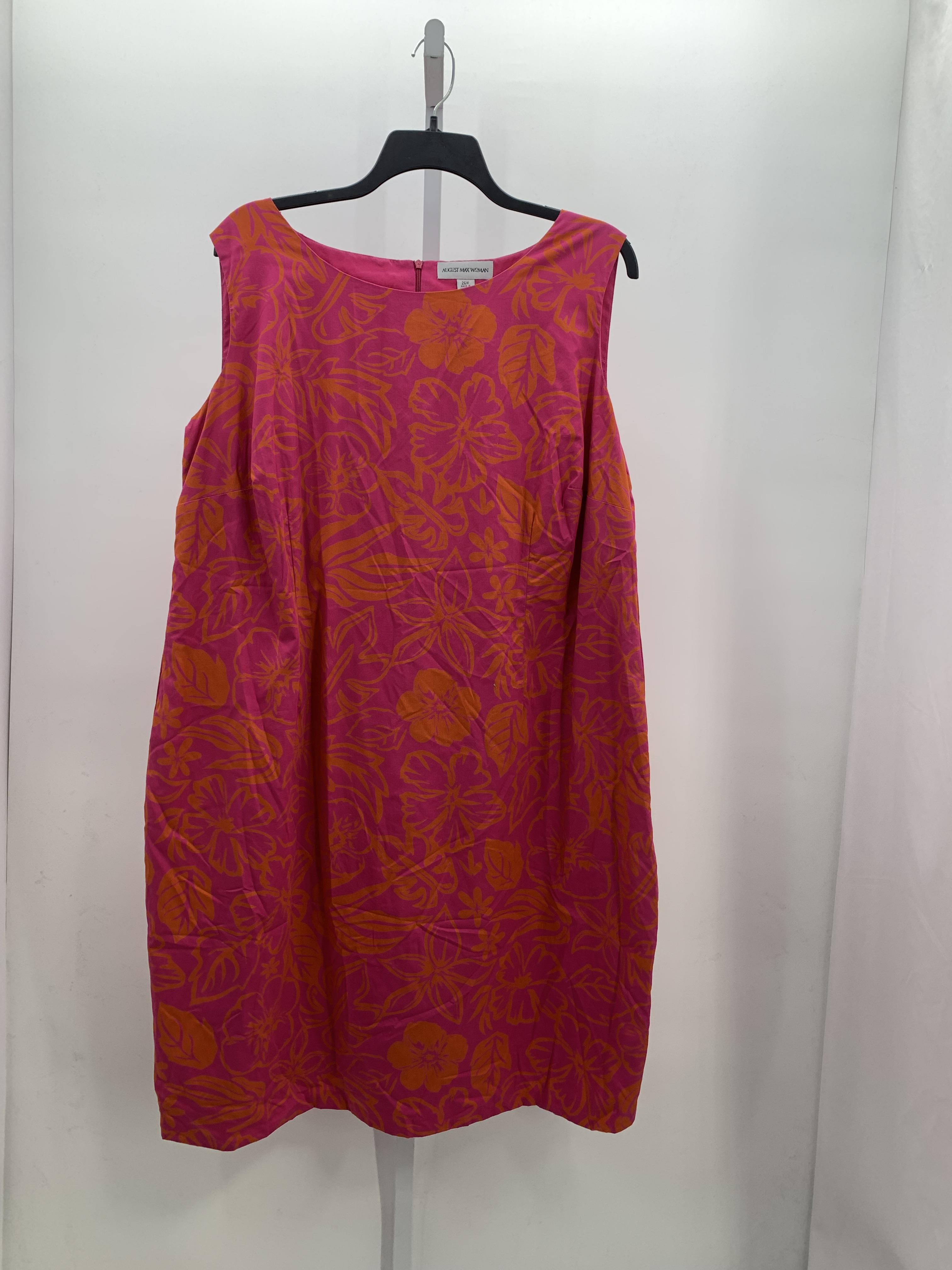 Size 26 W Womens Sleeveless Dress