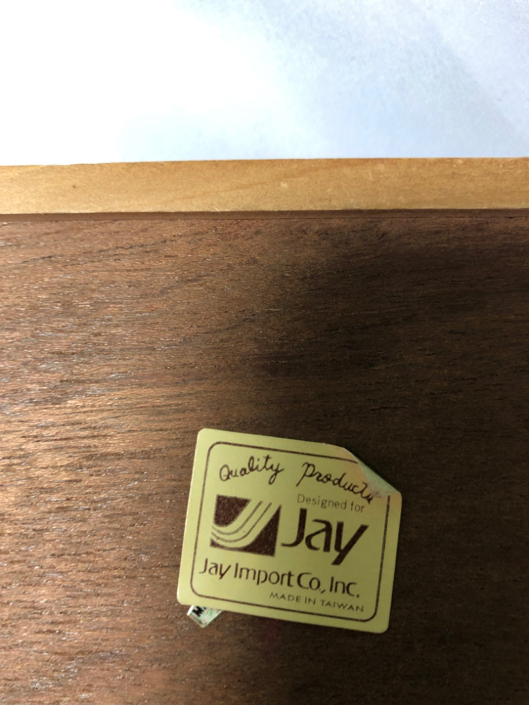 7 WOOD CHERRY BLOSSOM COASTERs IN BOX.