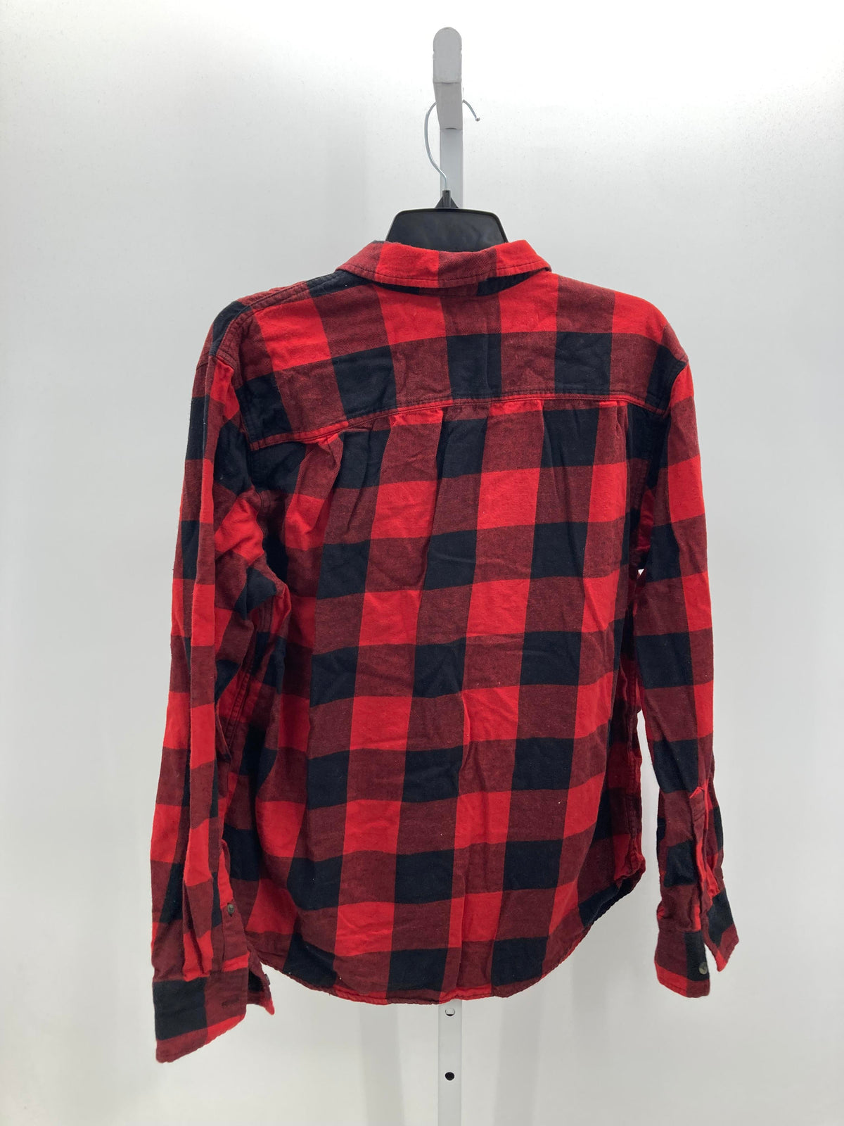 BLACK PLAID BTN DOWN