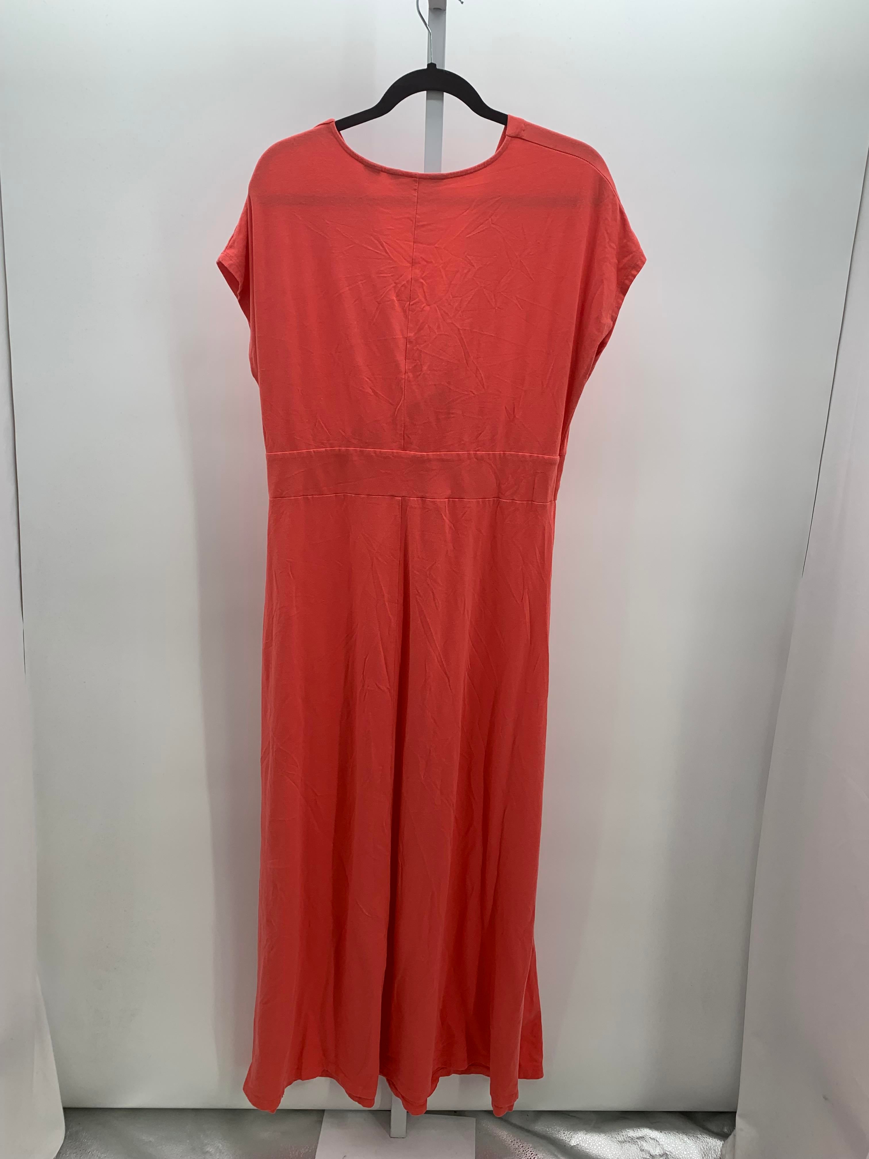 Lands End Size Large Petite Petite Short Sleeve Dress