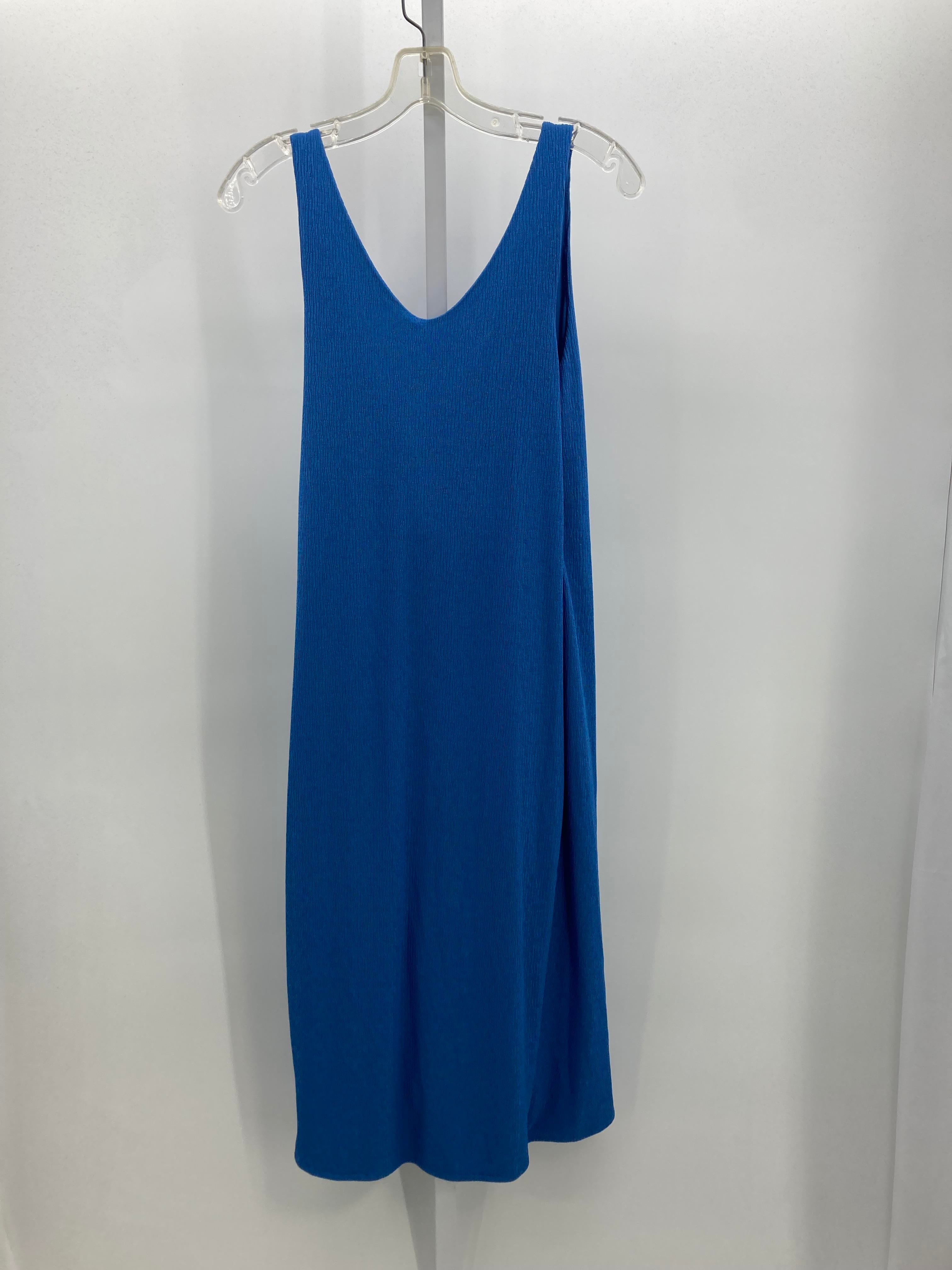 Isabel Blue Size Small Maternity Sleeveless Dress