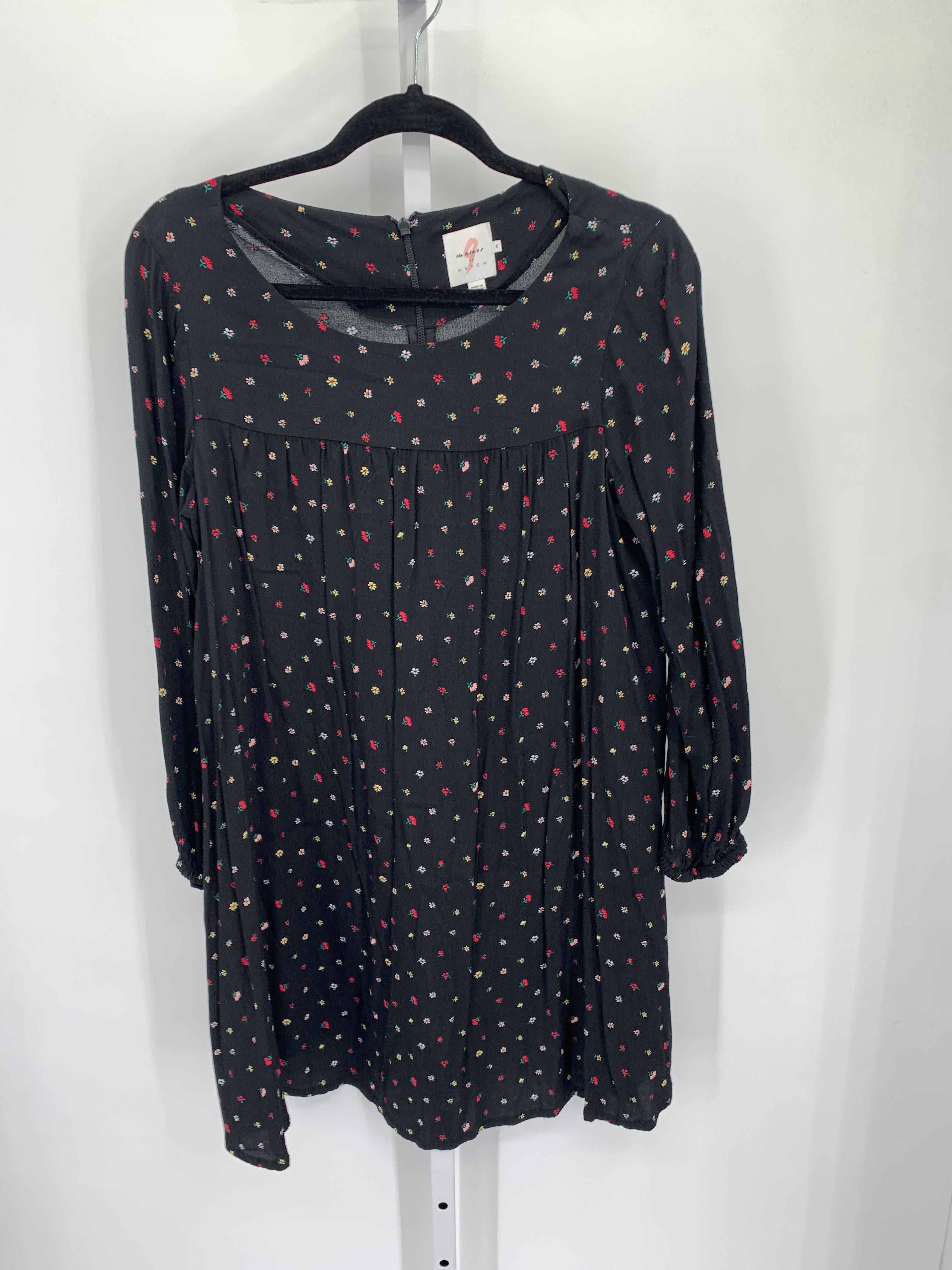 Black Size Medium Maternity Long Sleeve Dress