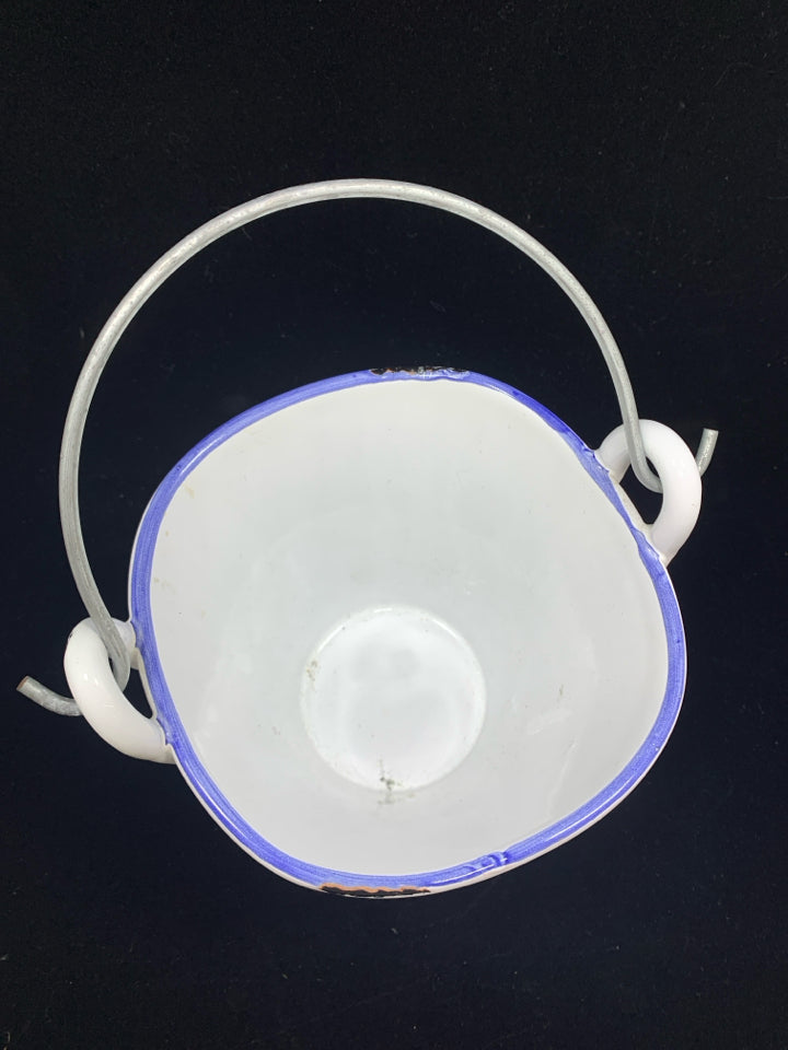 CERAMIC PAIL MADE IN ITALY.