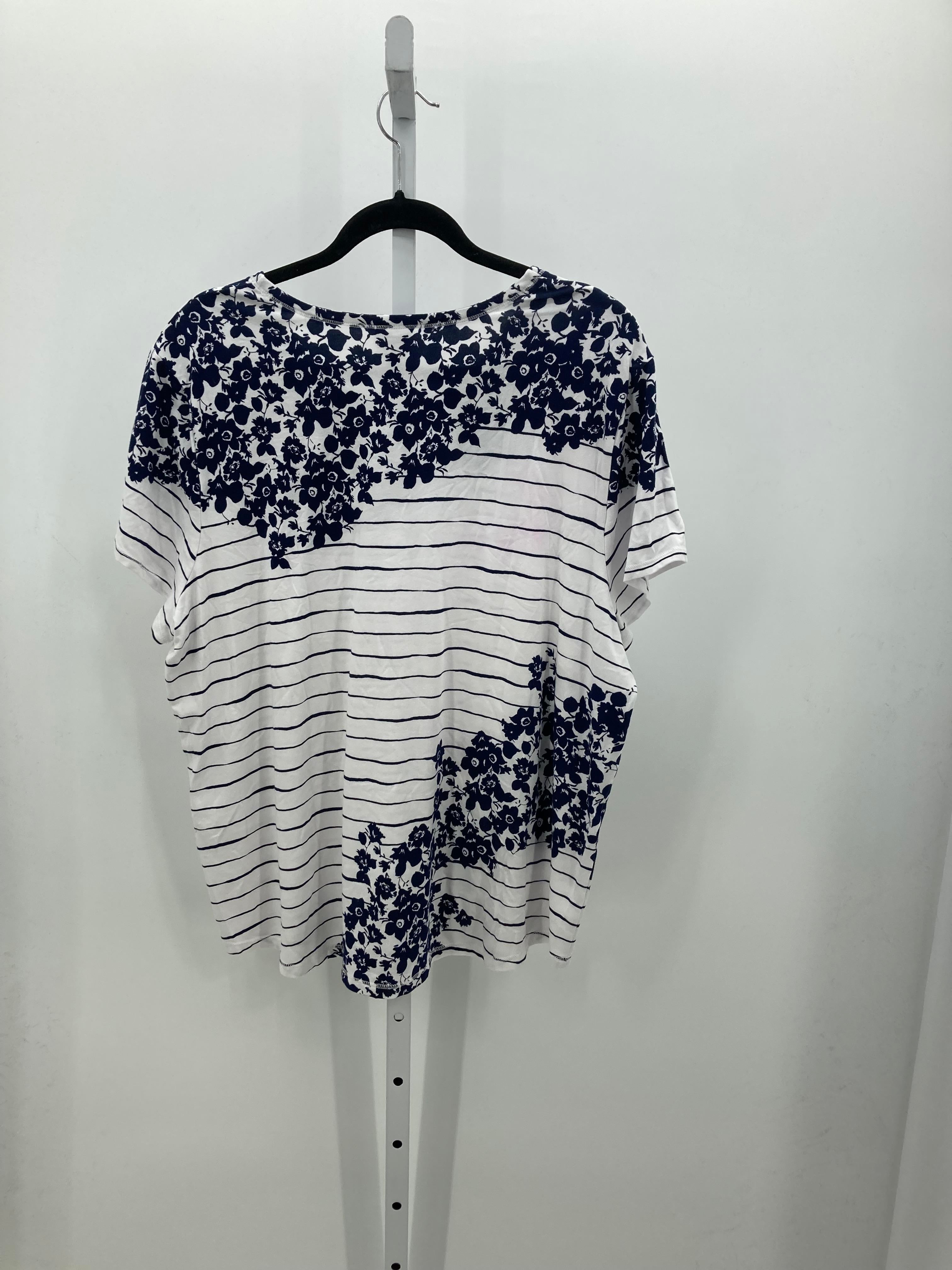 Chico's Size Extra Large Misses Short Sleeve Shirt