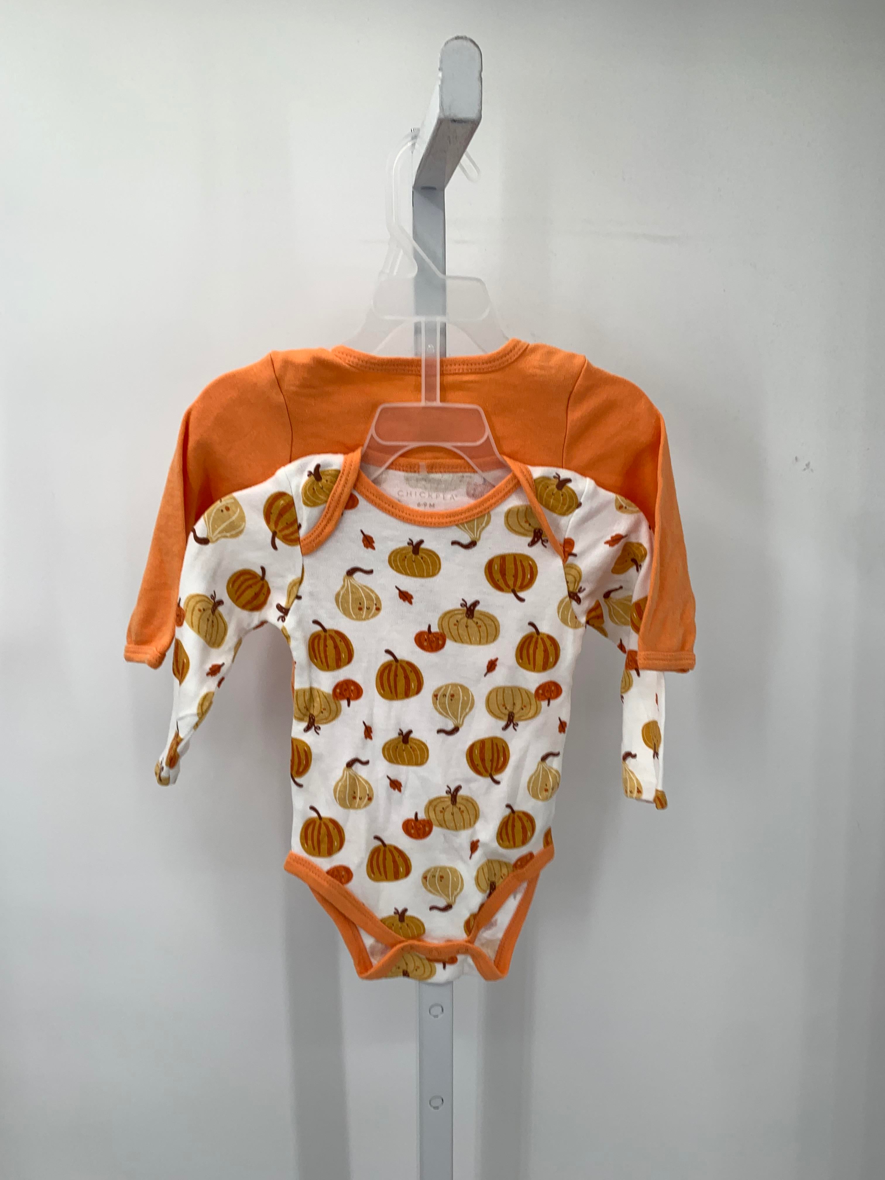 TWO LONG SLV BODY SUITS PUMPKINS