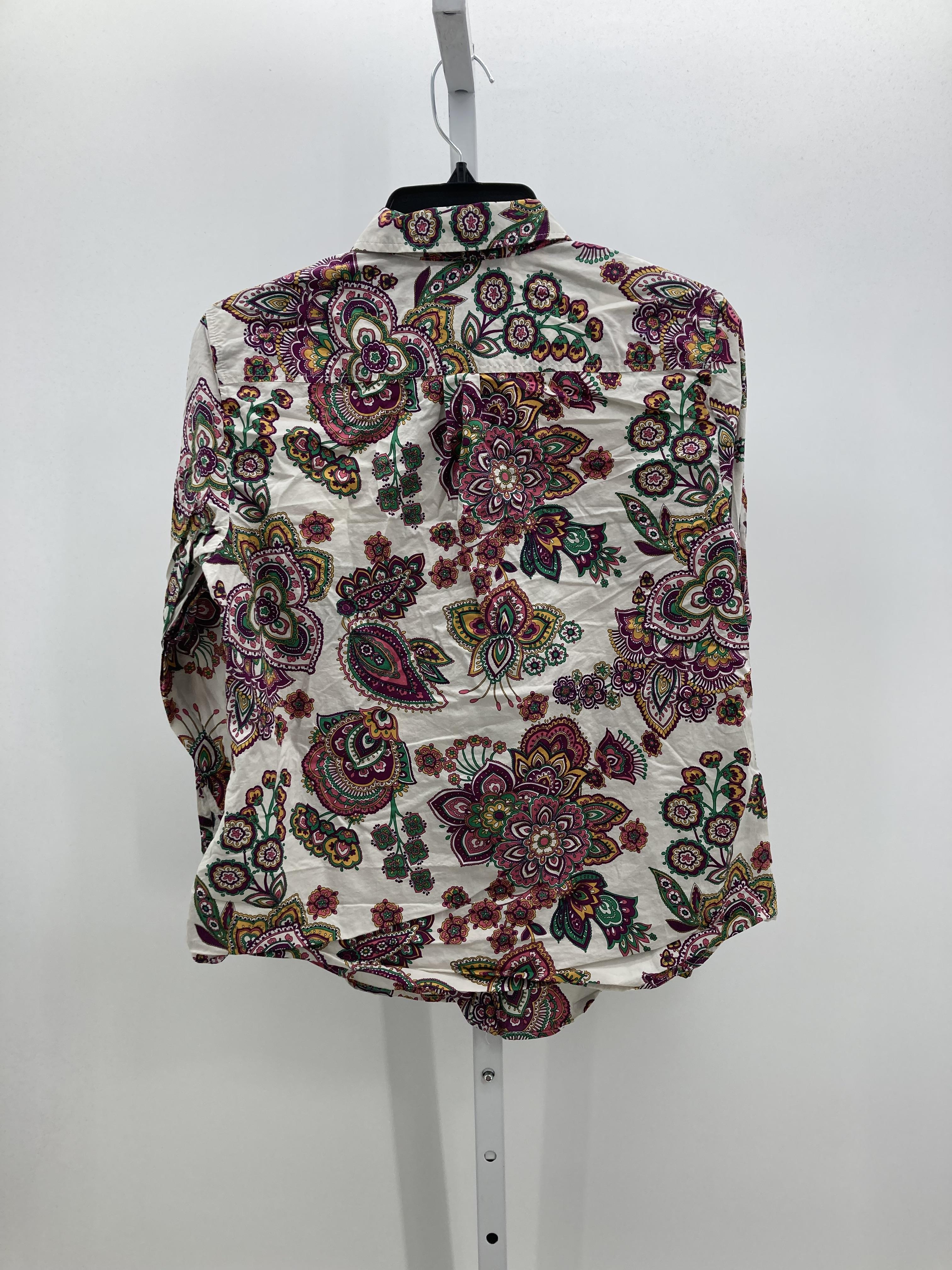 Talbots Size Medium Petite Petite Long Sleeve Shirt