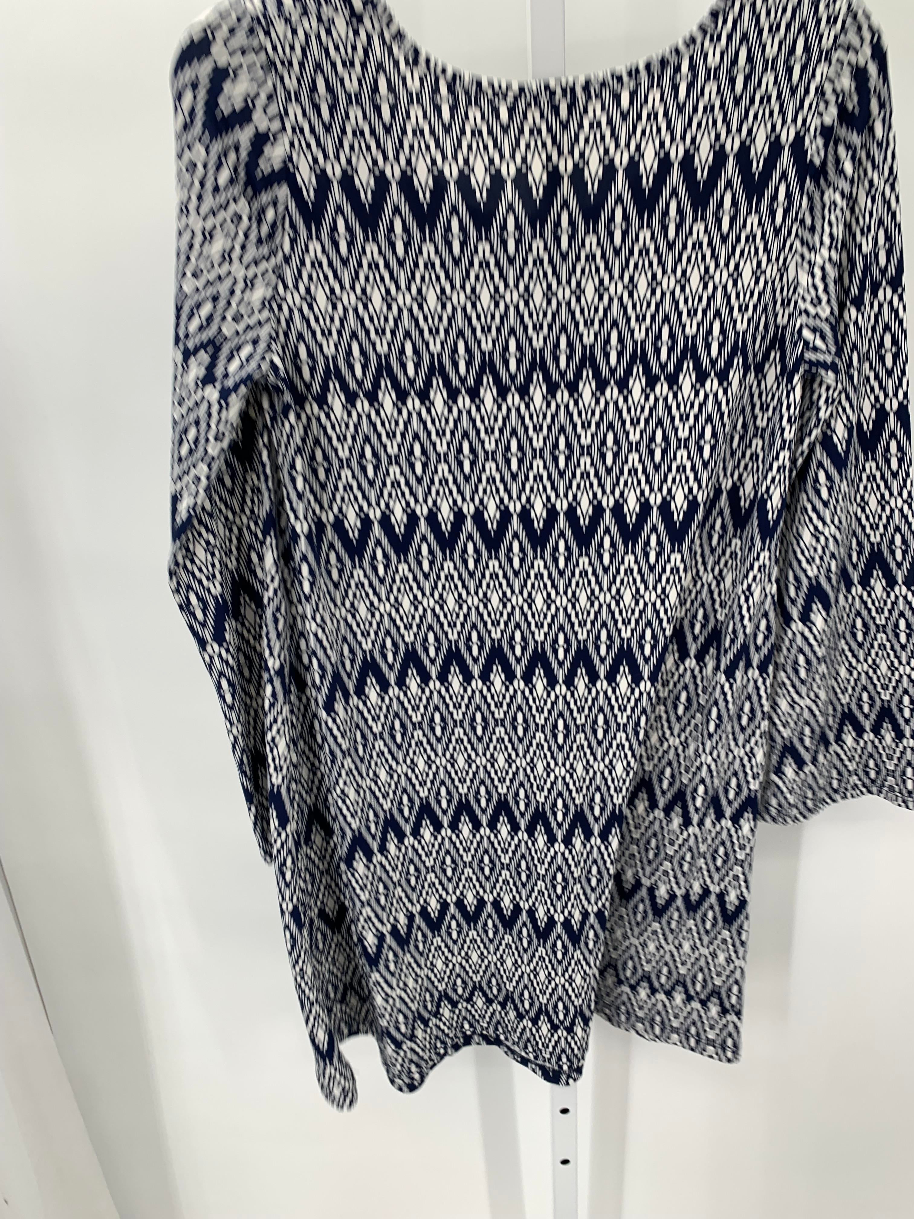 Navy Size Small Maternity Long Sleeve Dress