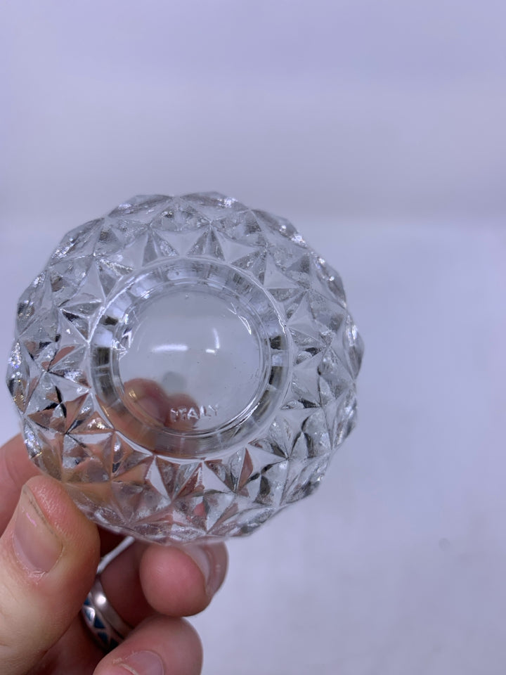 GLASS TEXTURED PEAR SHAPED.