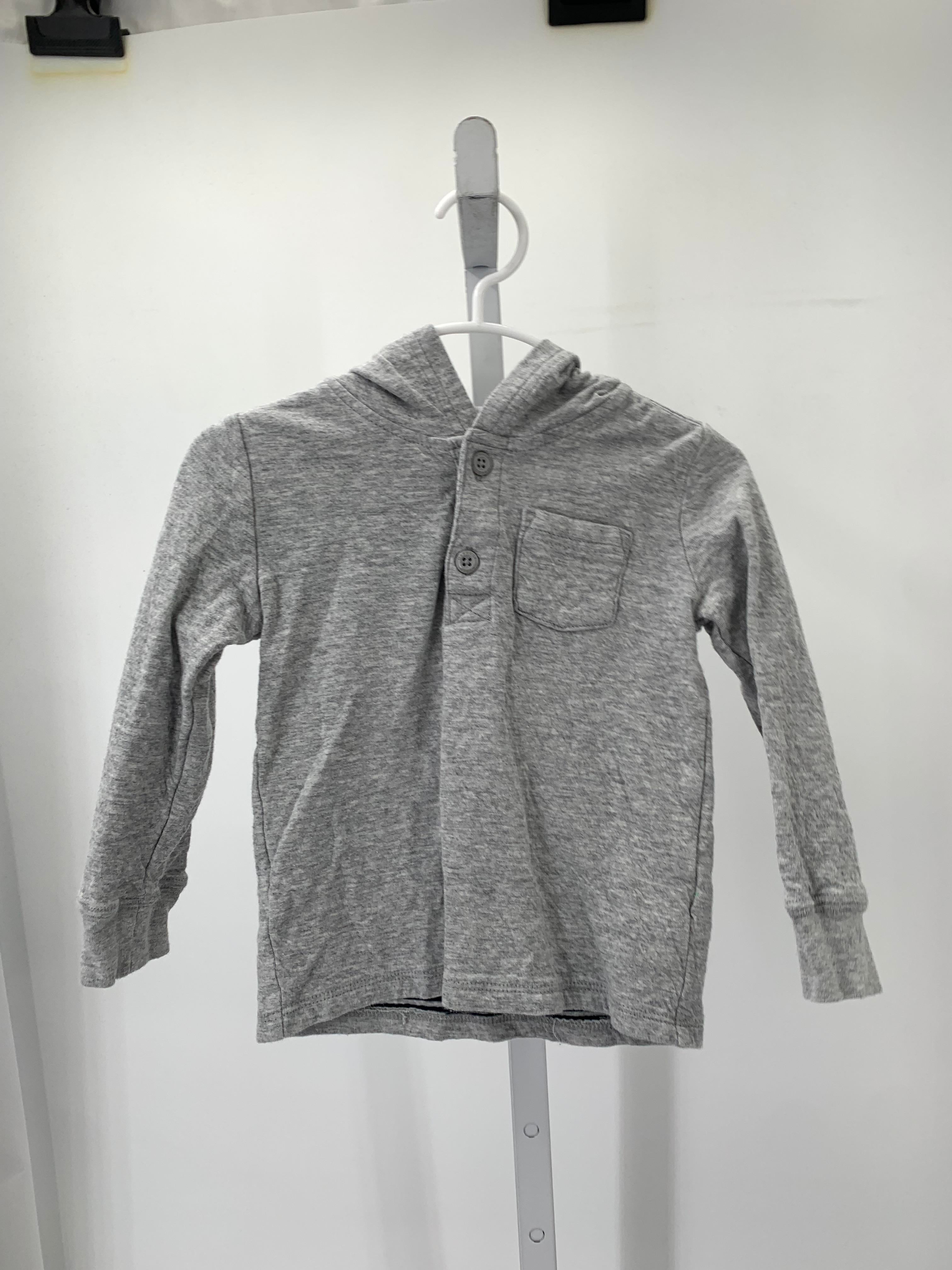 HOODED HENLEY KNIT