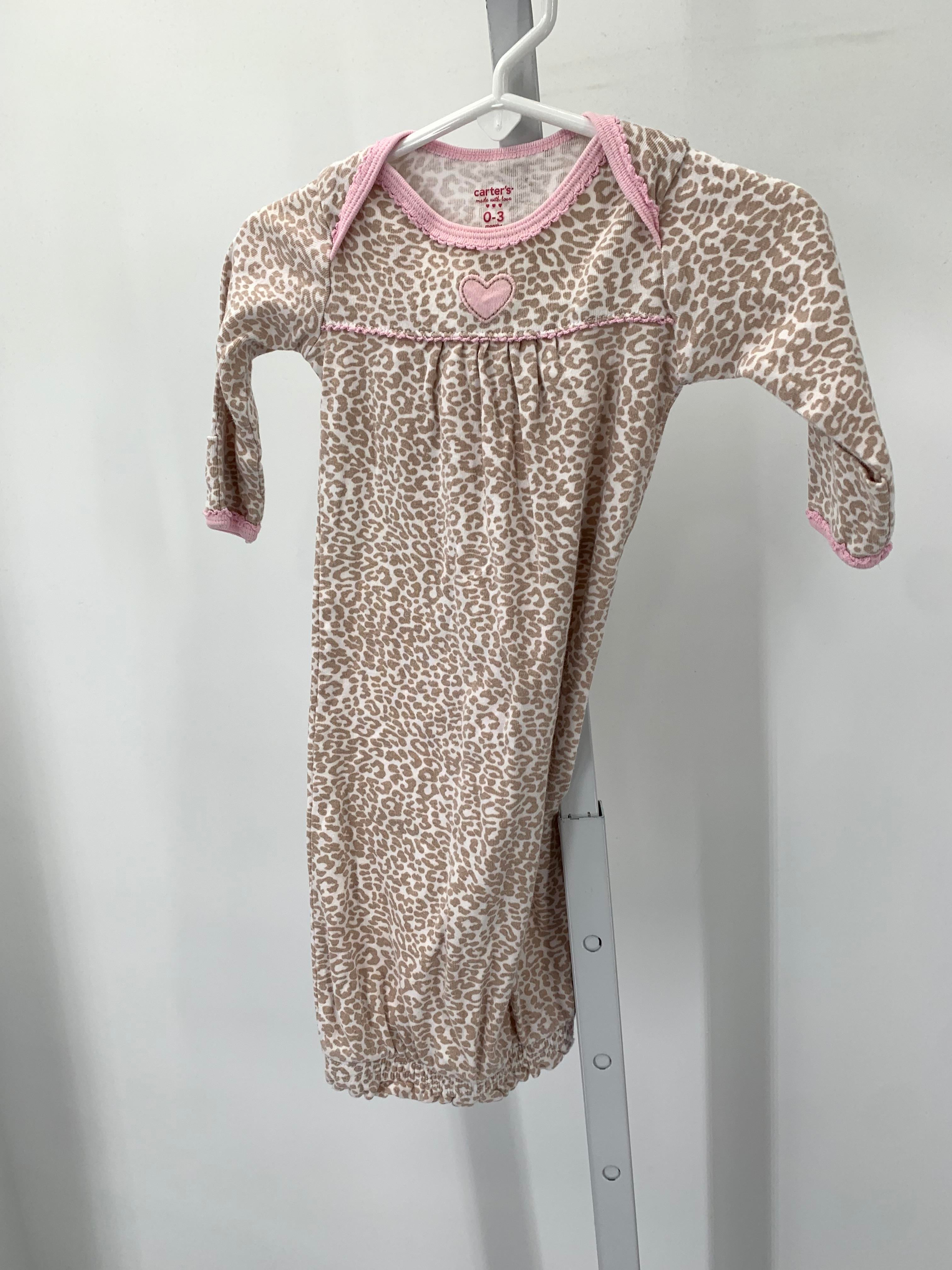 Carters Size 0-3 months Girls Gown Sleeper
