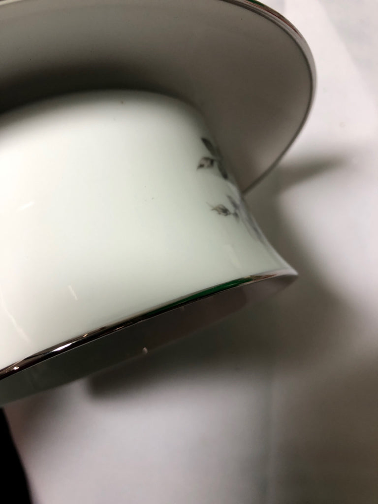 VTG GREY ROSE GRAVY BOAT.