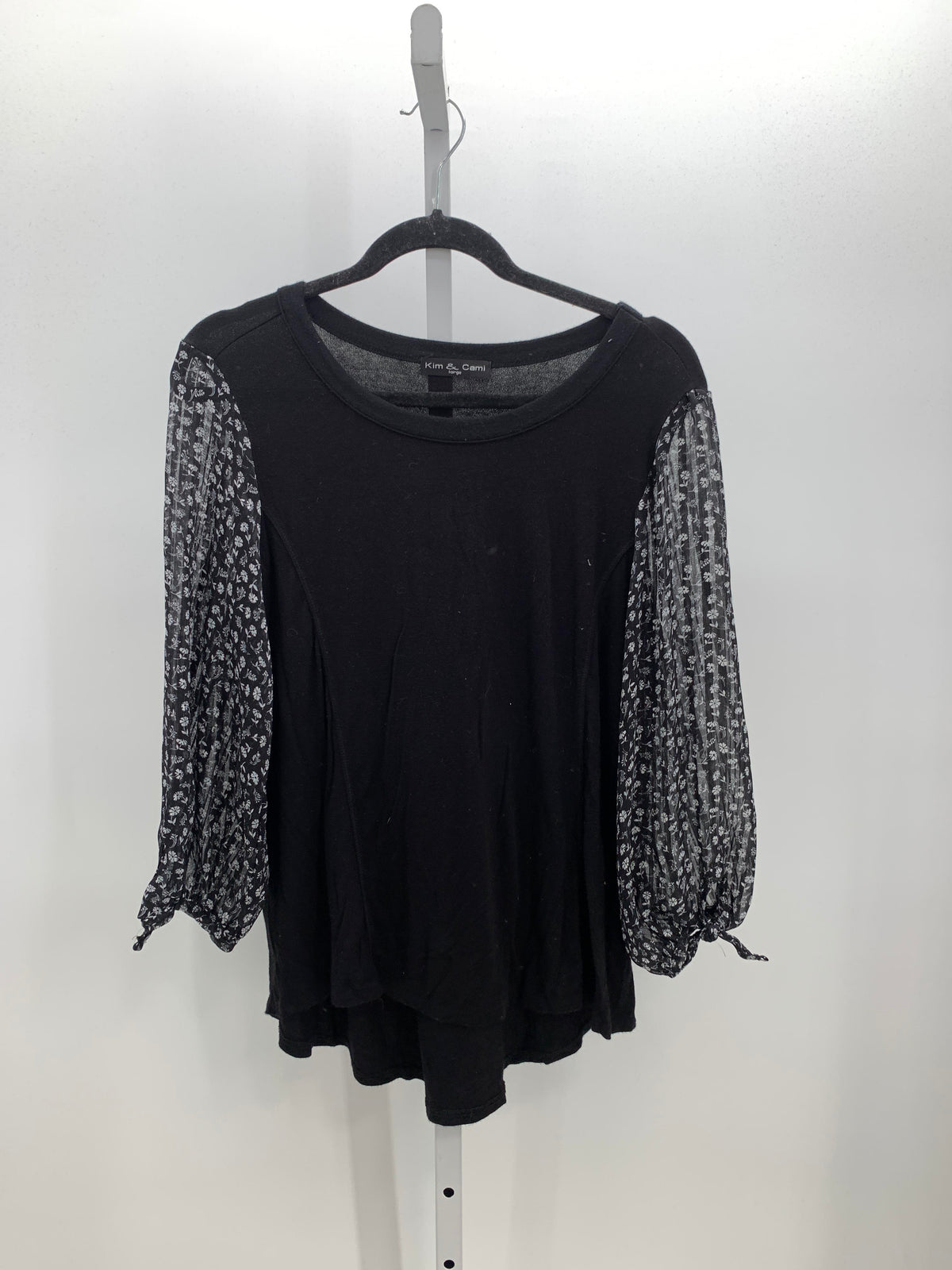 Kim & Cami Size Large Misses 3/4 Sleeve Shirt