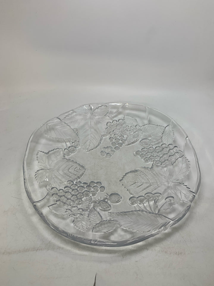 HEAVY FRUIT EMBOSSED BOWL.