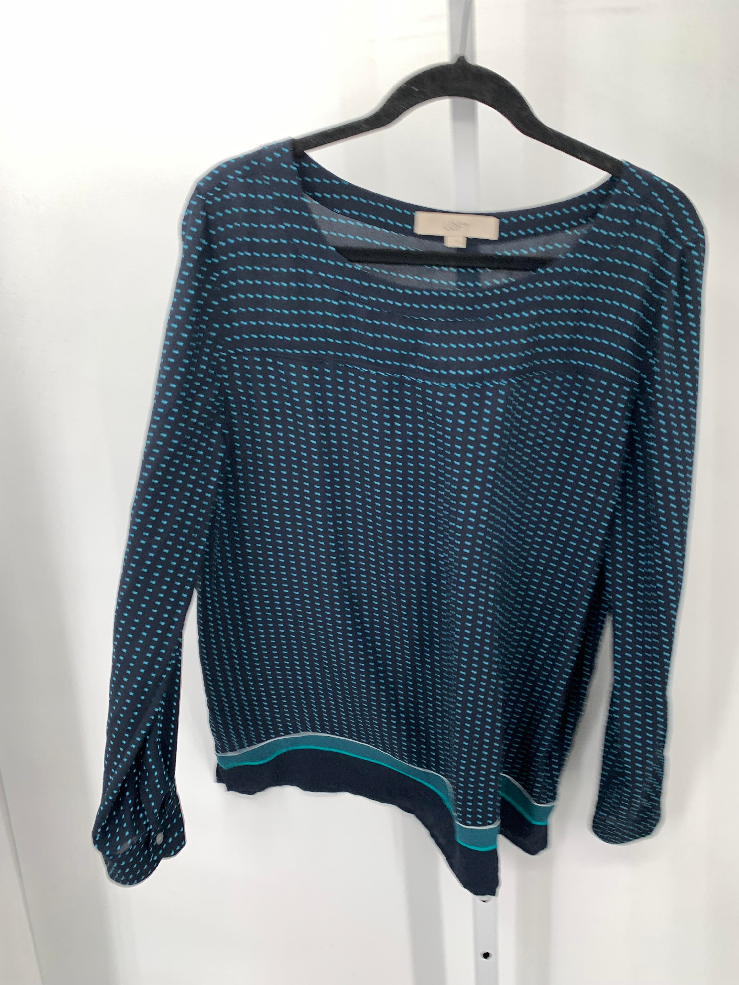 Loft Size Large Misses Long Sleeve Shirt