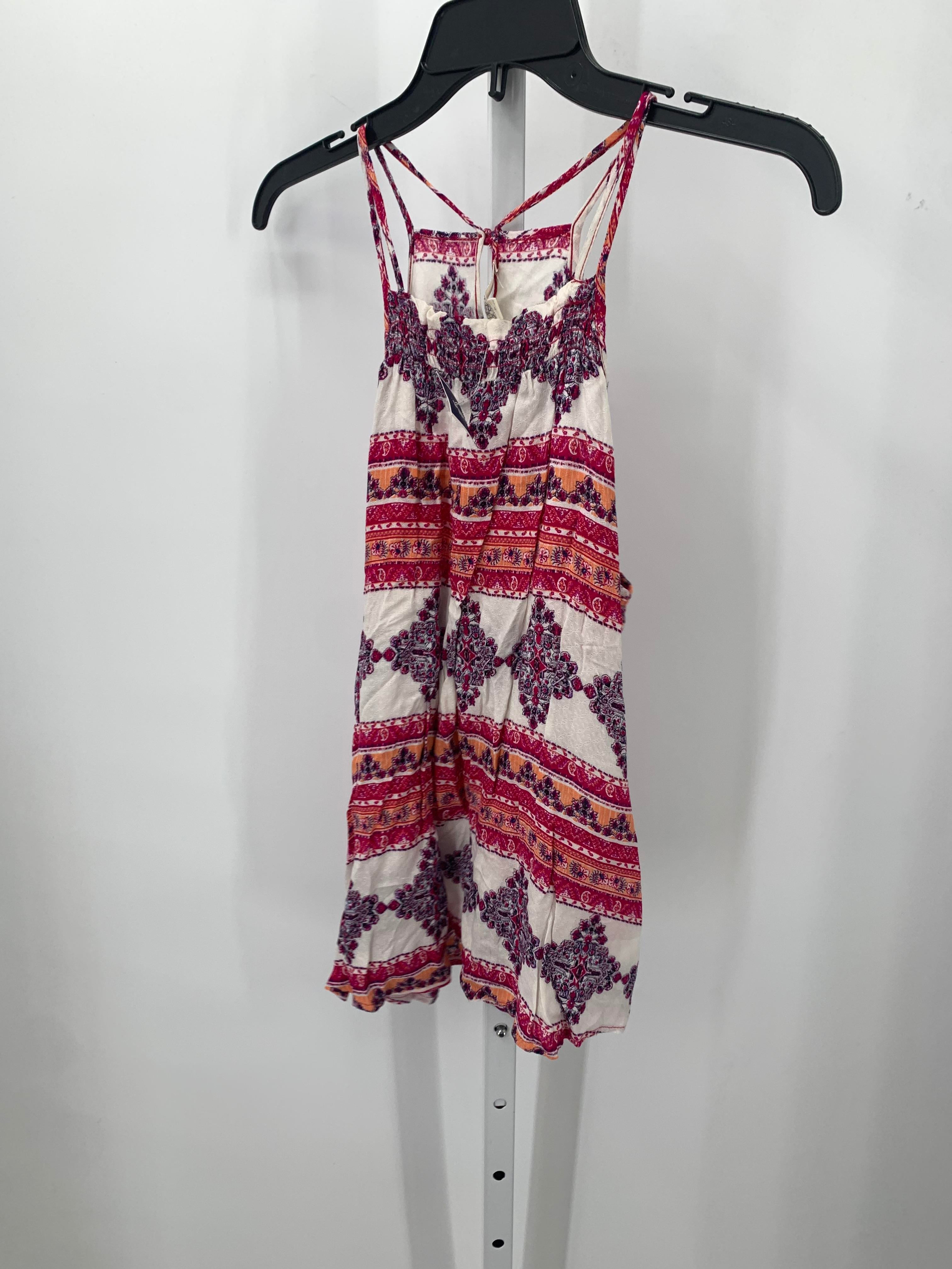 Pink Rose Size Large Juniors Tank