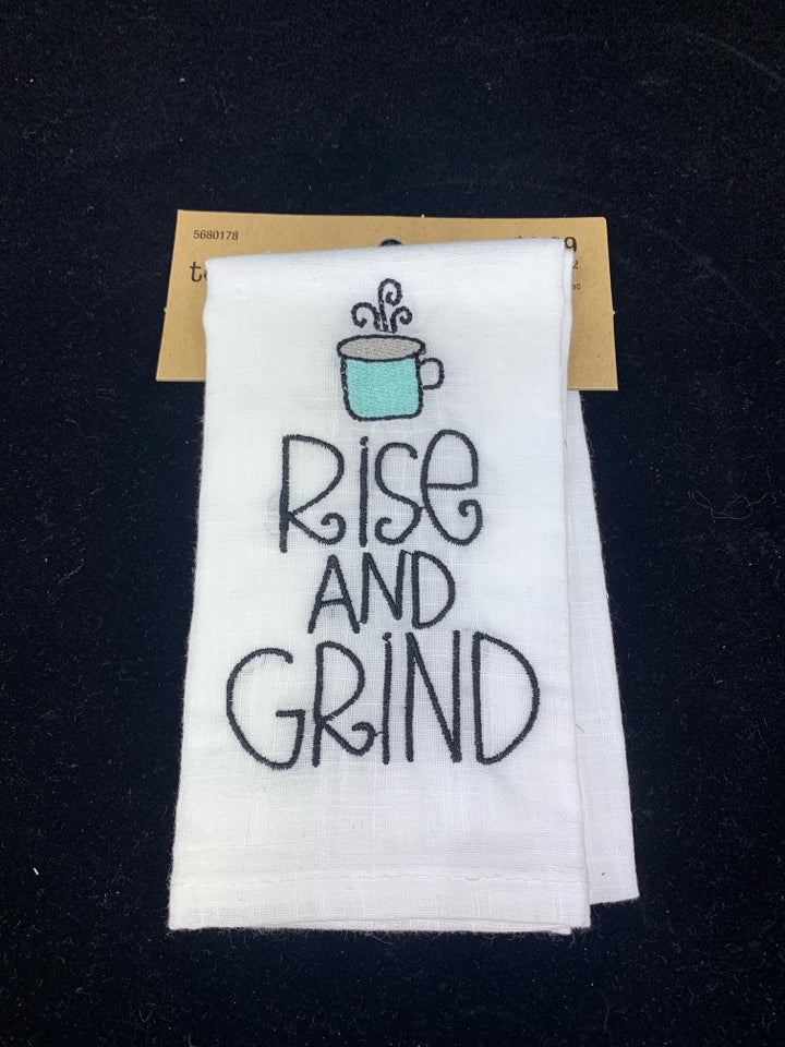 NIP RISE AND GRIND TEA TOWEL