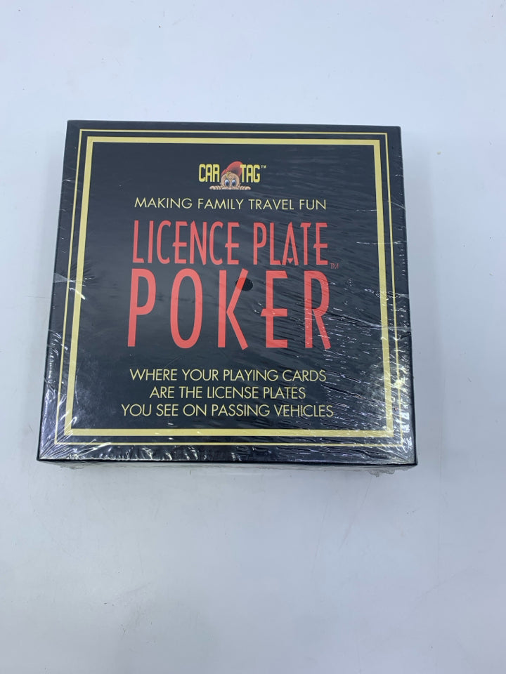 NIP LICENCE PLATE POKER.