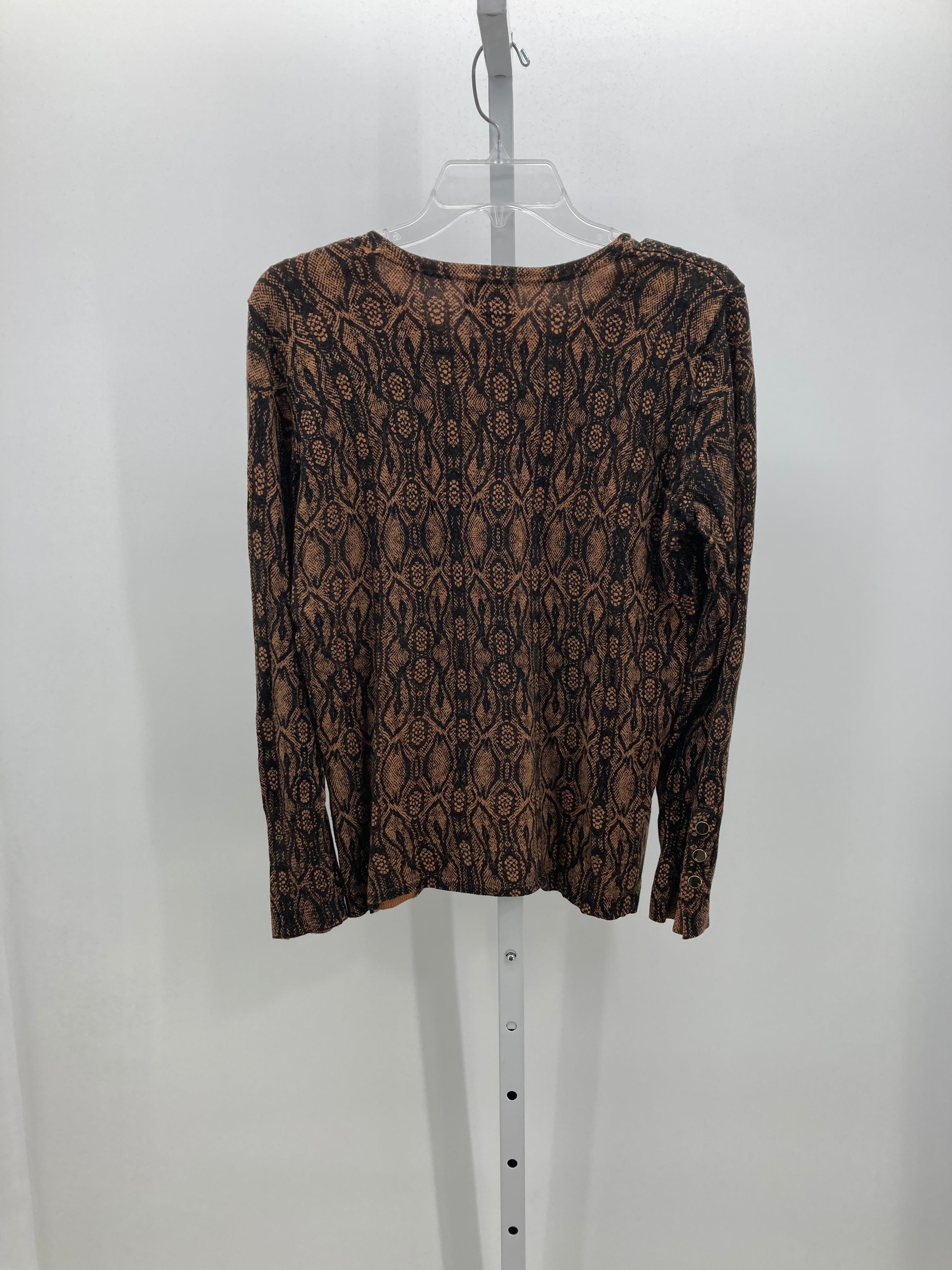 JM Collection Size Medium Misses Long Slv Sweater