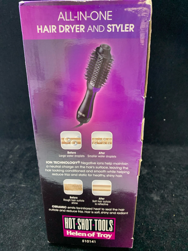 NIB ALL IN ONE HAIR DRYER & STYLER.