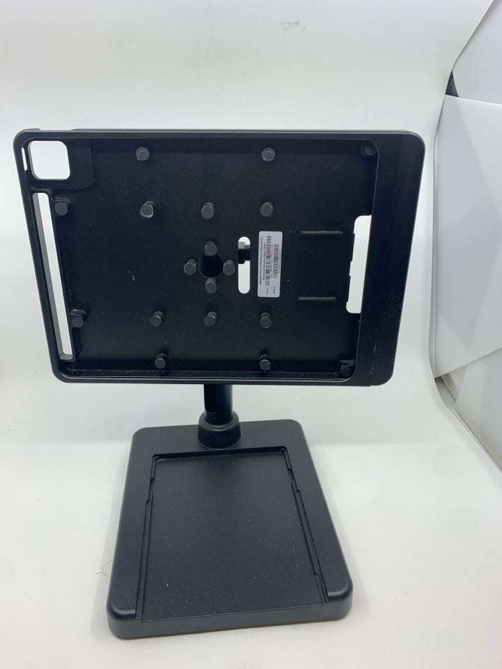 BLACK PLASTIC IPAD HOLDER.