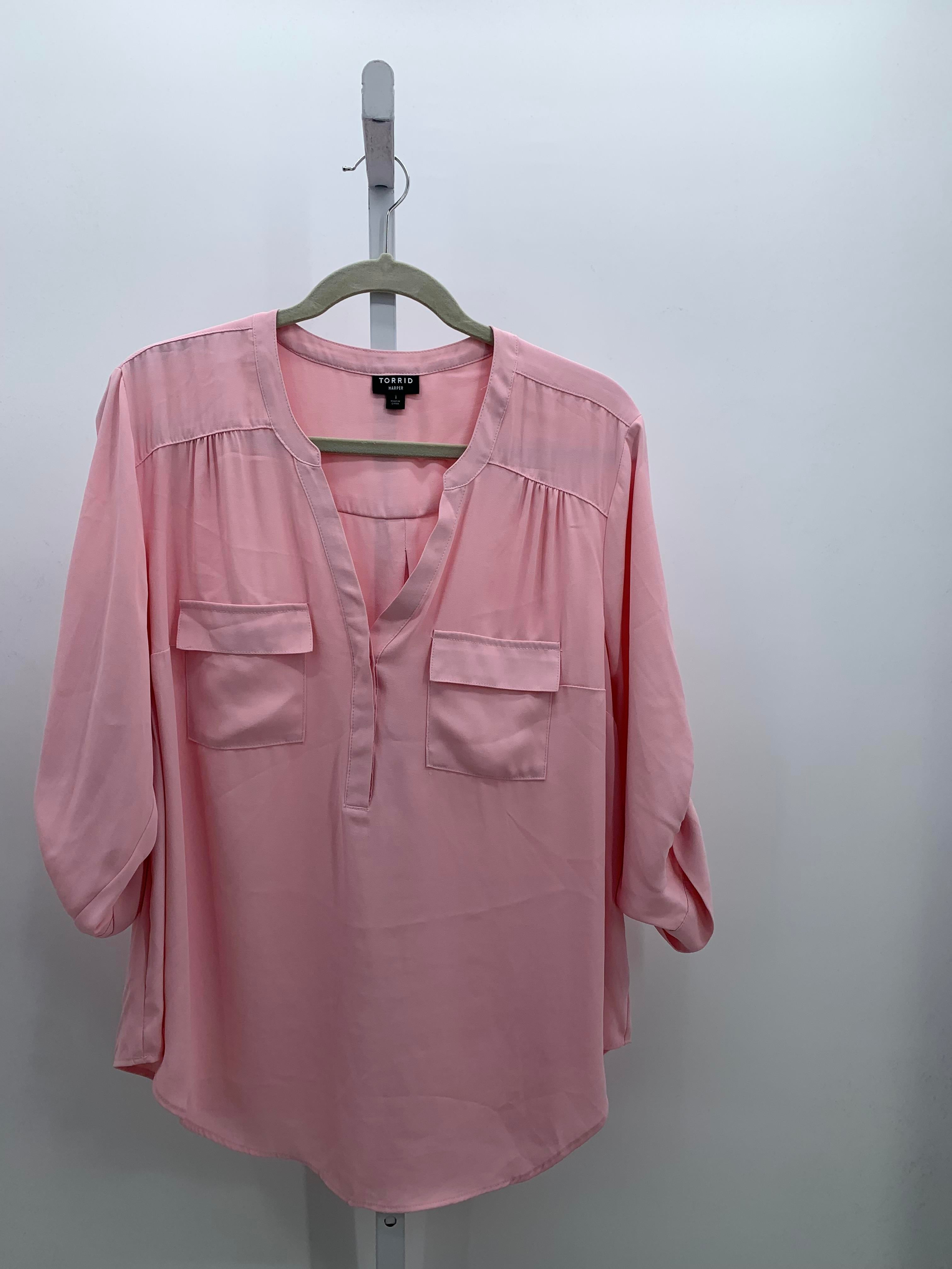 Torrid Size 1X Womens 3/4 Sleeve Shirt