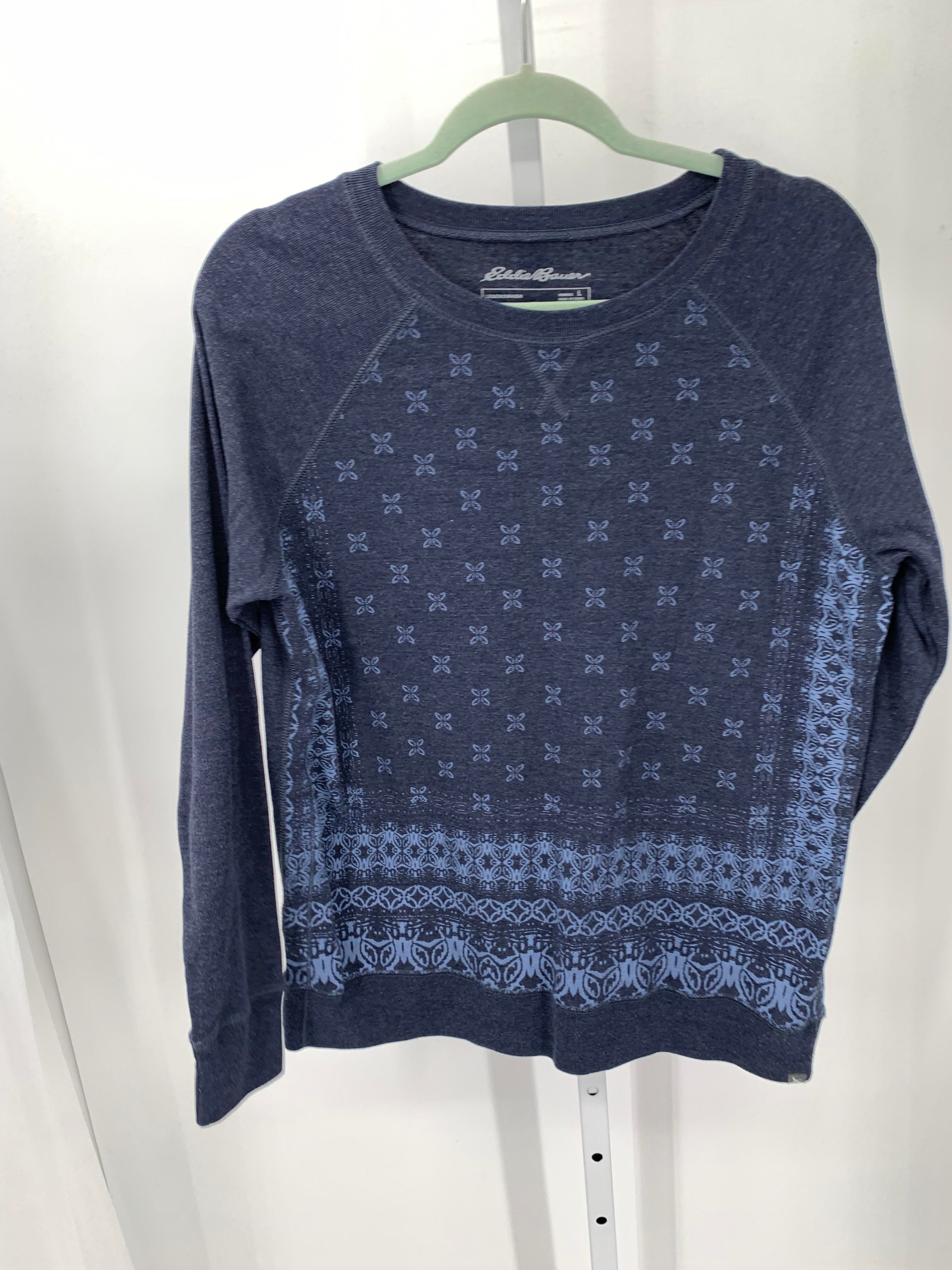 Eddie Bauer Size Large Misses Long Sleeve Shirt