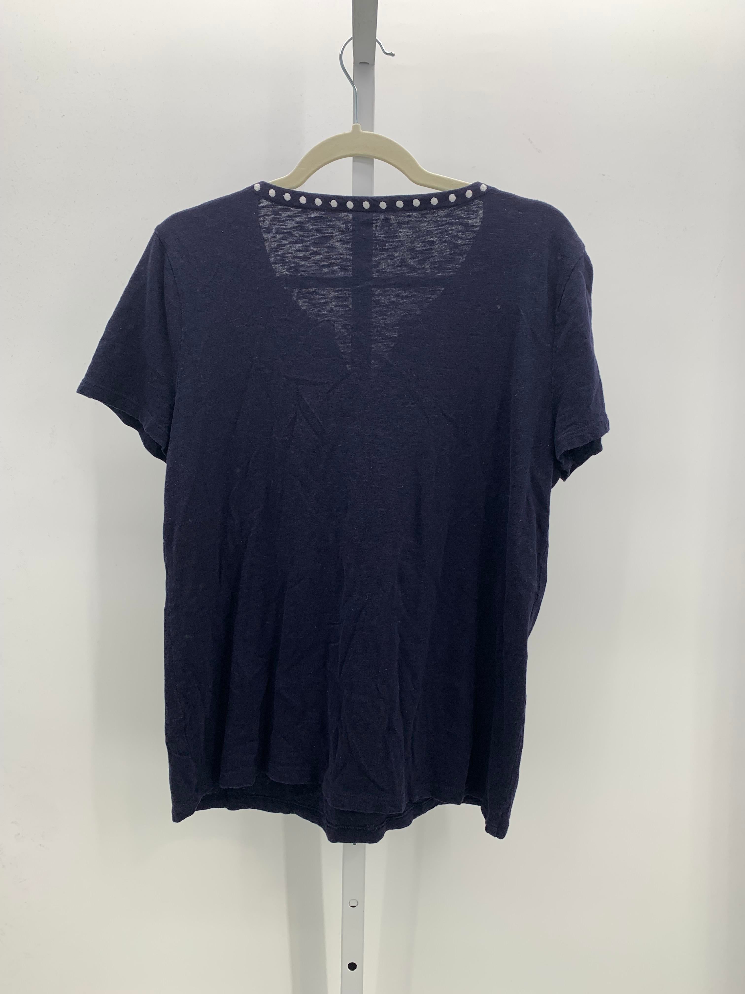 Talbots Size Large Petite Petite Short Sleeve Shirt