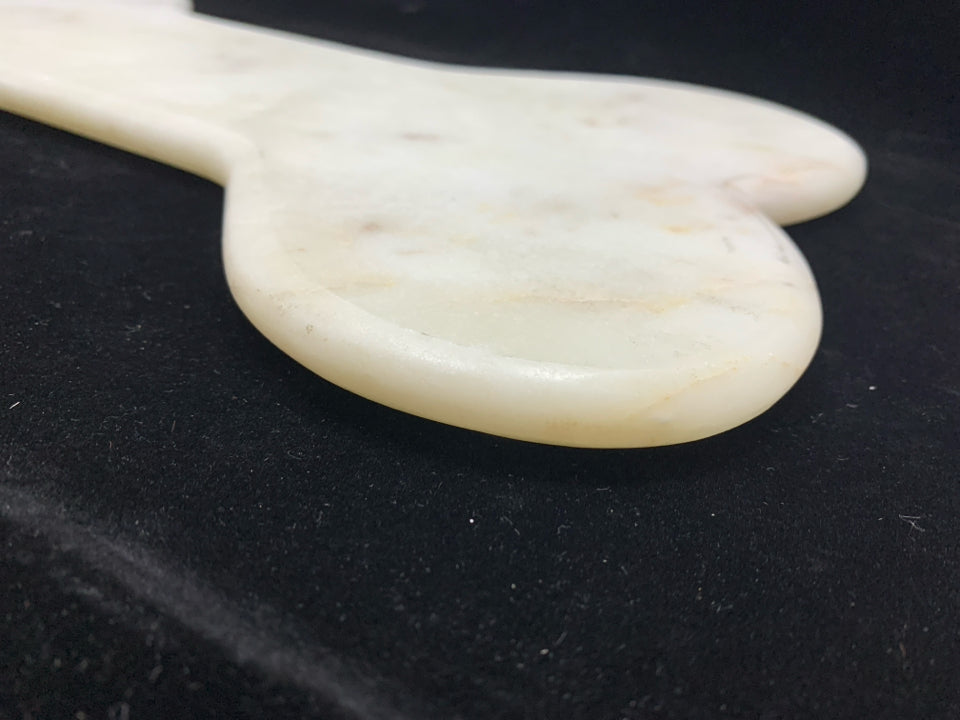 HEAVY MARBLE BONE SERVING BOARD.